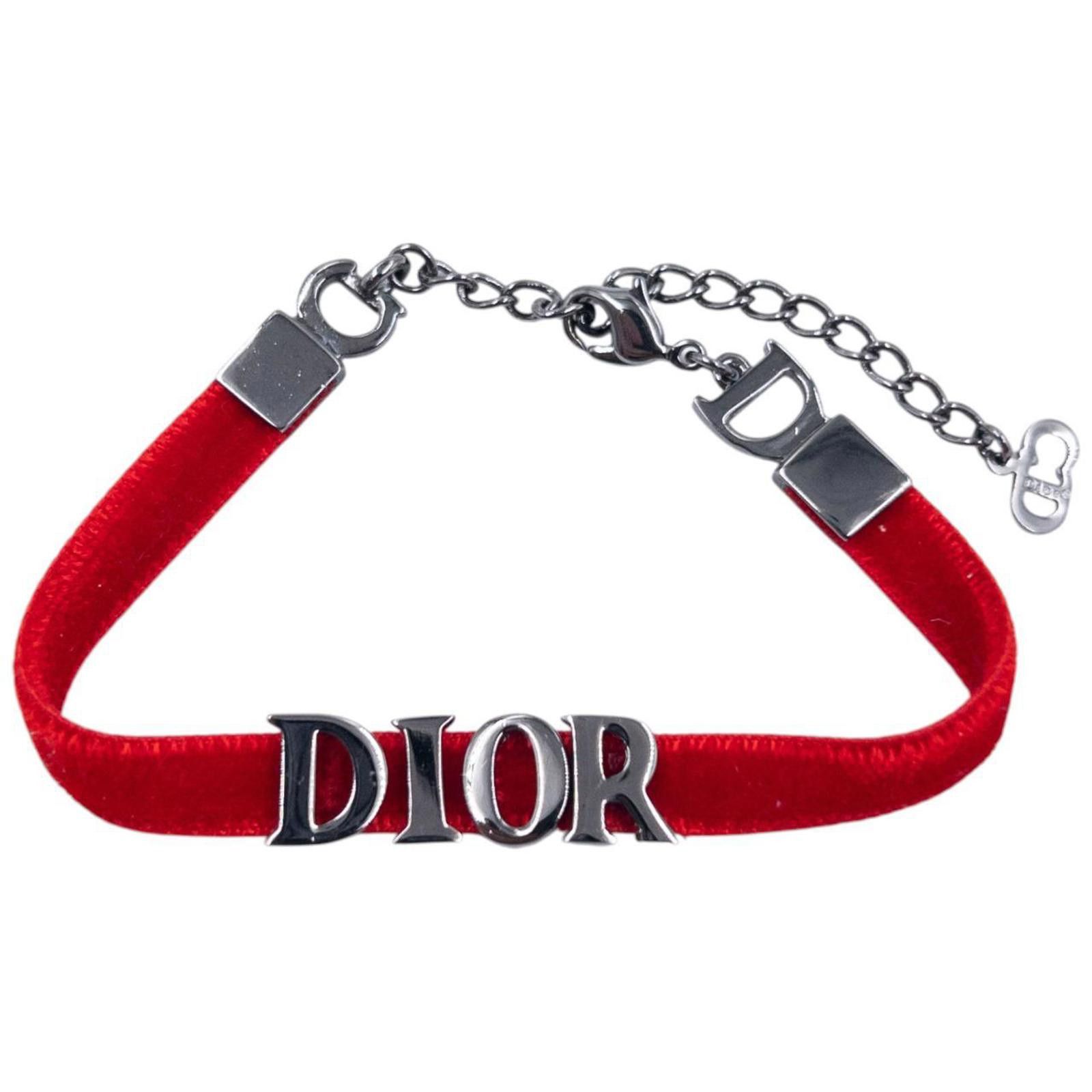 Dior Vintage Dior Velvet Ribbon Bracelet Size ONE SIZE - 1 Thumbnail