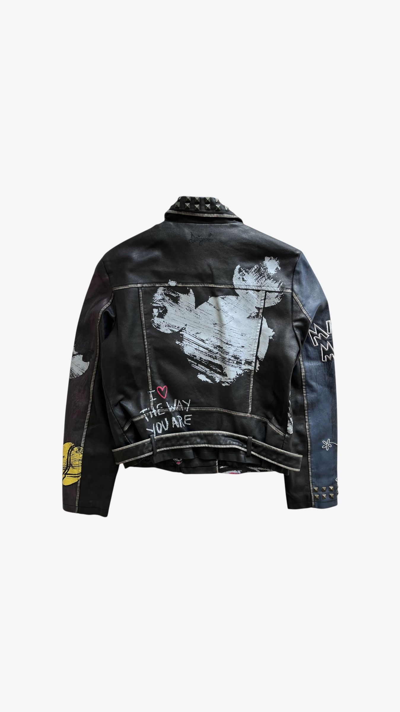 Desigual Vintage Y2K Women's Desigual Disney Faux Leather Jacket Size S / US 4 / IT 40 - 2 Thumbnail