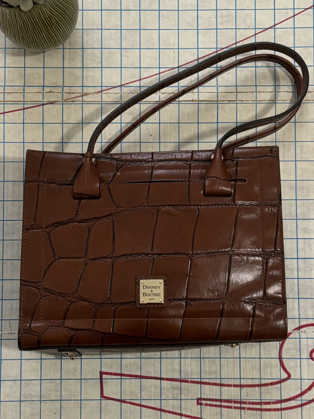 Dooney & Bourke Dooney & Bourke Denison Italian Calfskin Leather Satchel Bag Size ONE SIZE - 3 Thumbnail