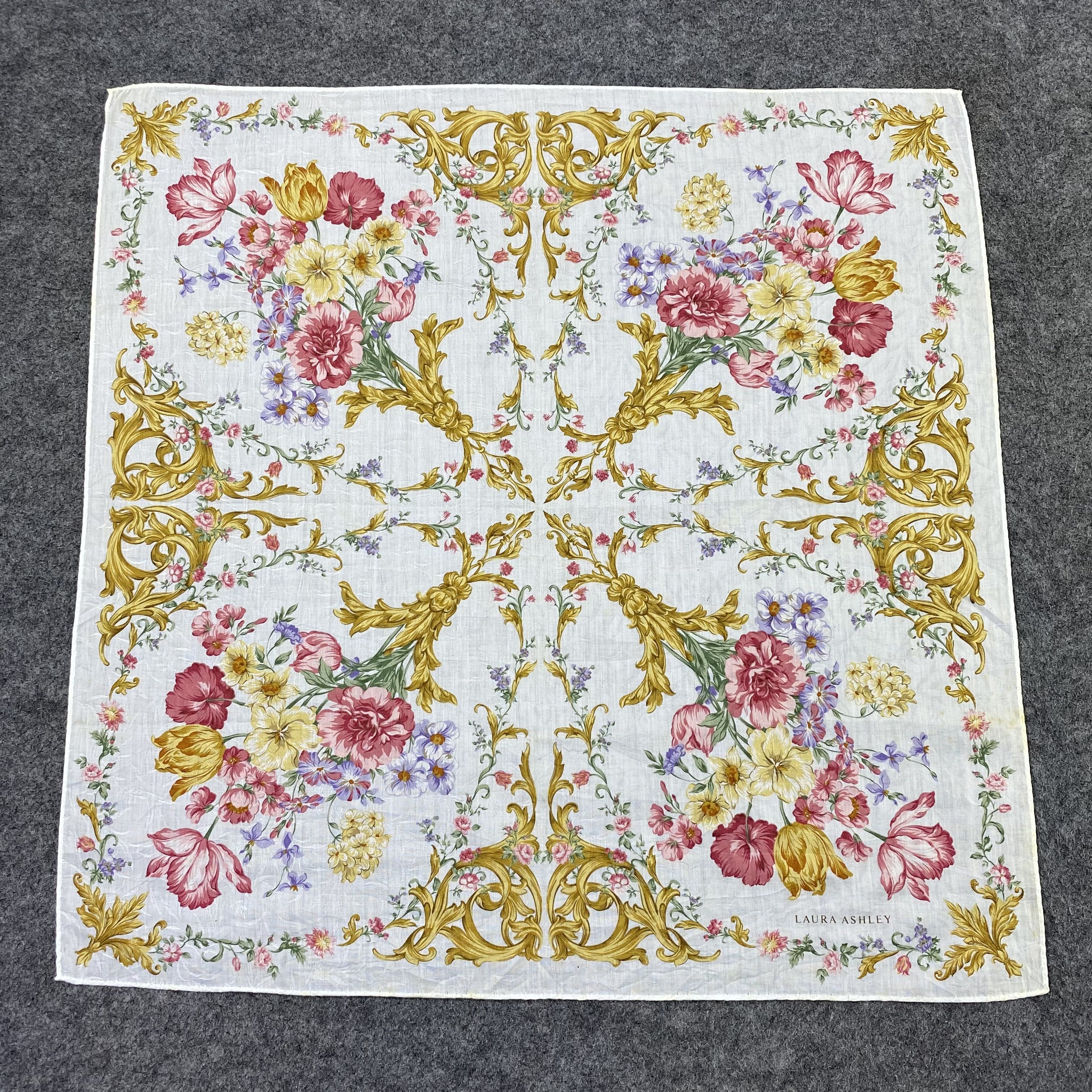 Laura Ashley Laura Ashley Handkerchief Neckerchief Bandana-B1828 Size ONE SIZE - 3 Thumbnail