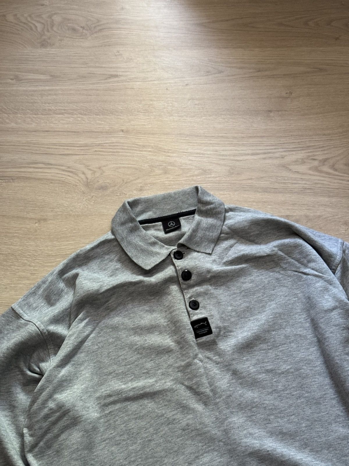 Mercedes-Benz Vintage 90’s Mercedes Benz Baggy Racing Polo y2k Sweatshirt Size US XL / EU 56 / 4 - 2 Thumbnail