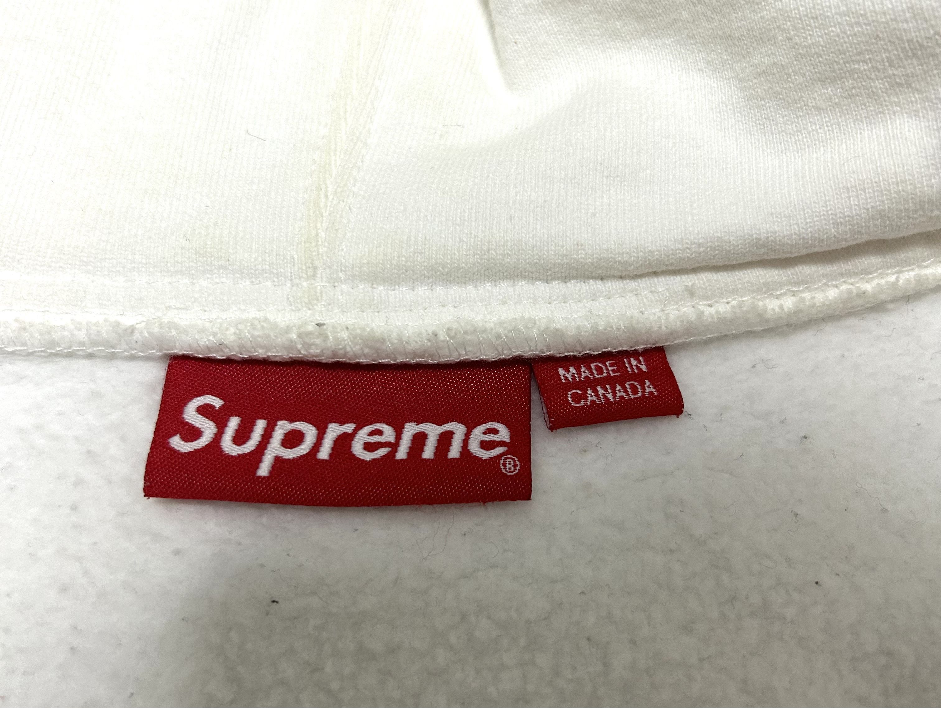 Supreme Supreme Felt hooded Logo Zip Hoodie White Size US L / EU 52-54 / 3 - 12 Thumbnail