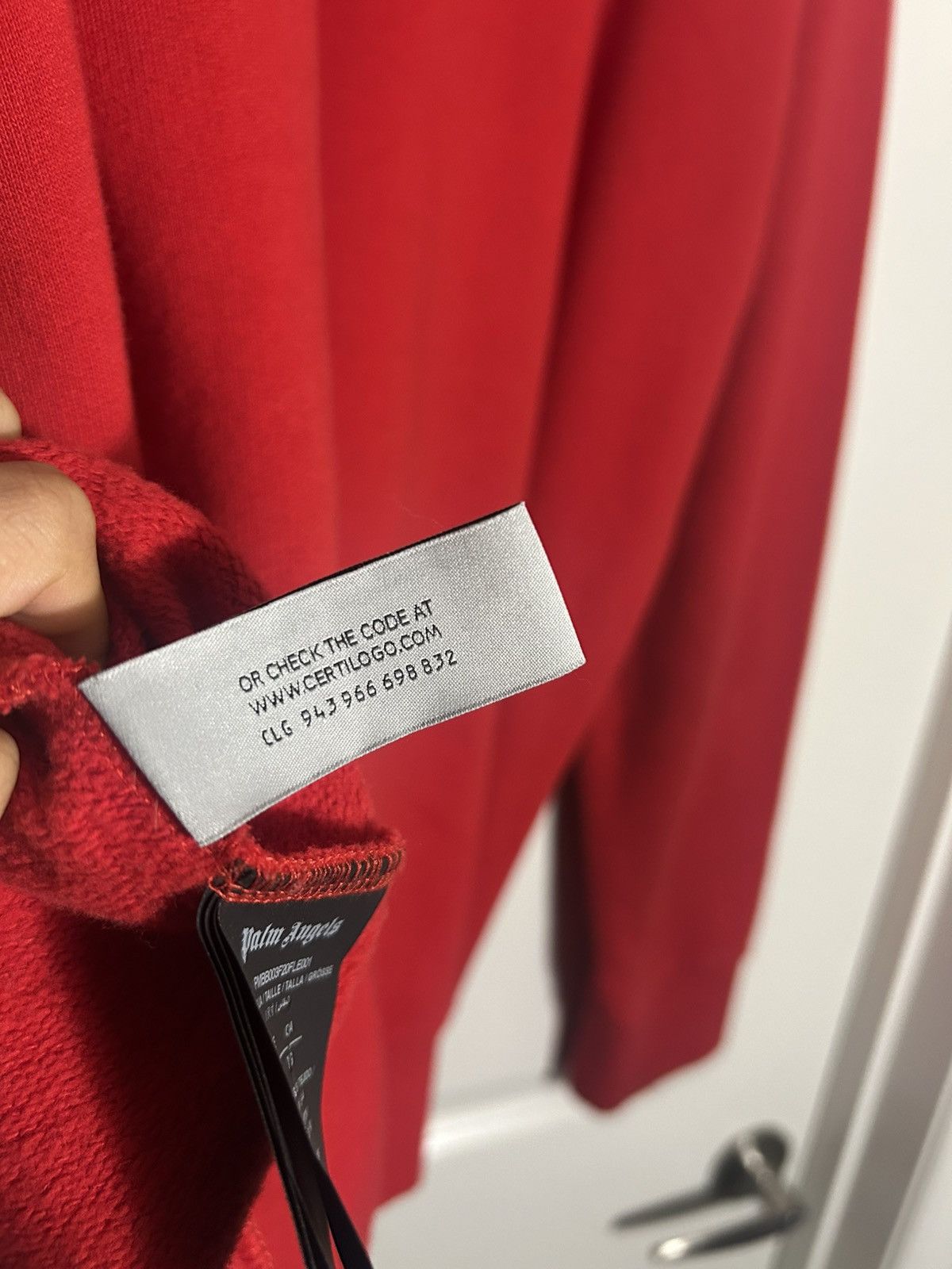 Palm Angels Palm angels red spray logo hoodie Size US XL / EU 56 / 4 - 5 Thumbnail