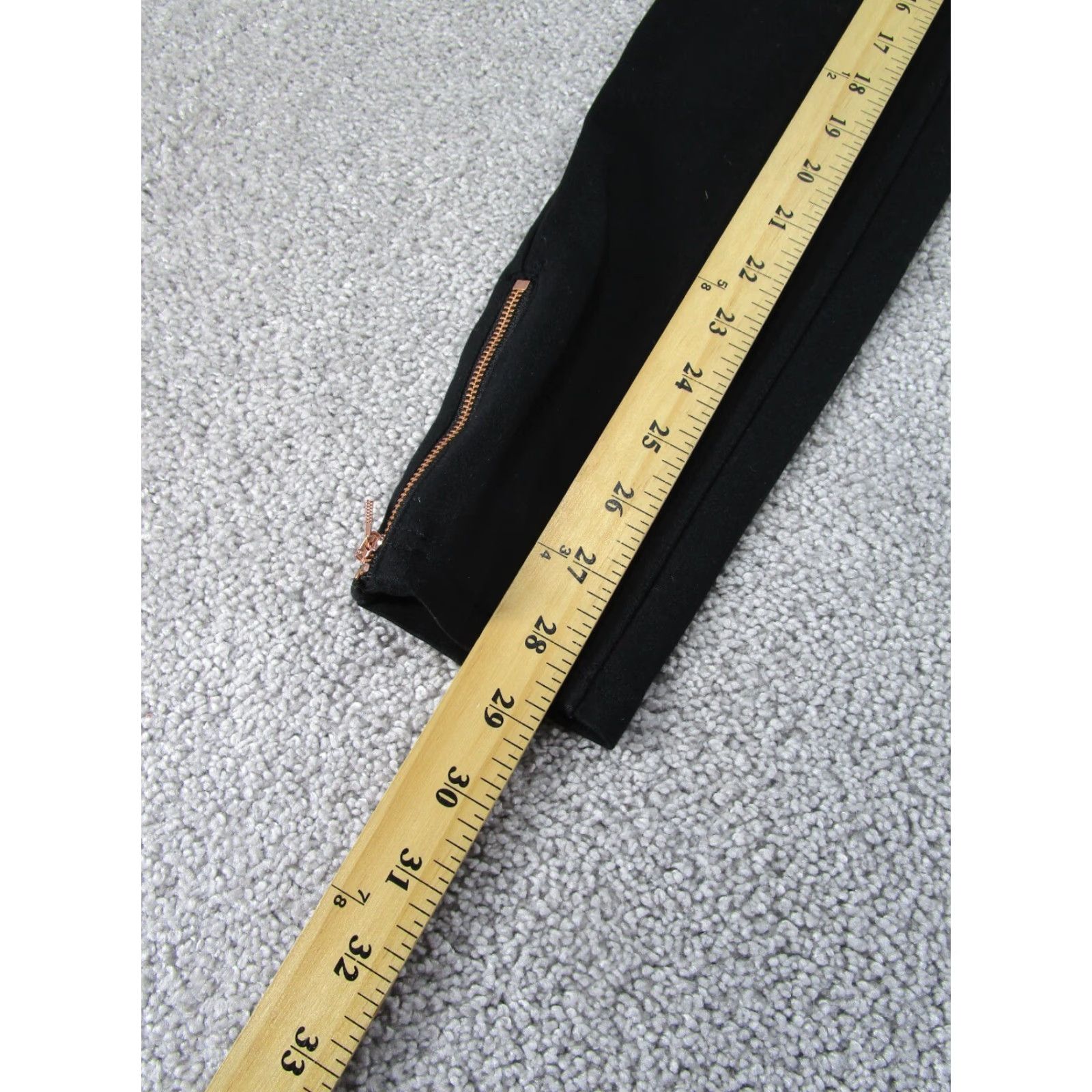 Ted Baker VINTAGE Ted Baker Pants Womens 2 Black Skinny Stretch Ankle Zips Size 26" / US 2 / IT 38 - 5 Thumbnail