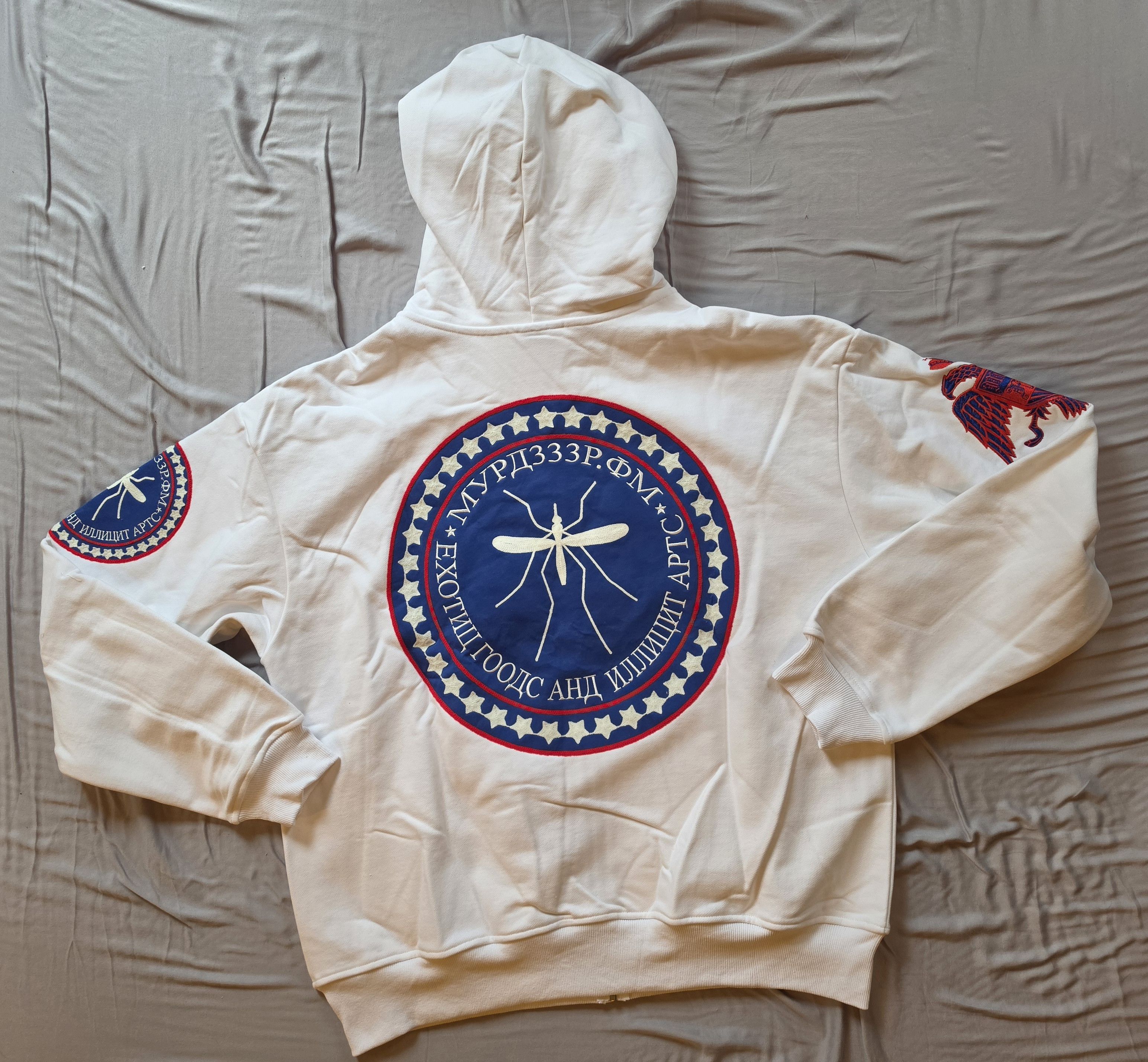 murd333r.fm MURD333R.FM WHITE JUSTICE 2.0 HOODIE Size US XL / EU 56 / 4 - 2 Thumbnail