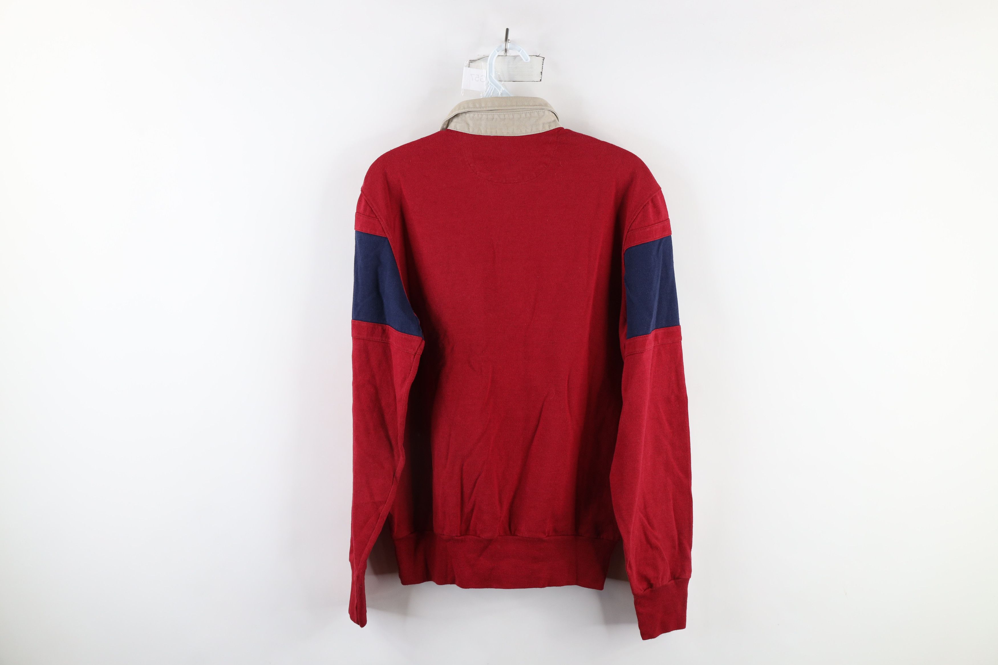 Vintage Vintage 70s Streetwear Block Heavyweight Pullover Rugby Polo Size US M / EU 48-50 / 2 - 8 Thumbnail