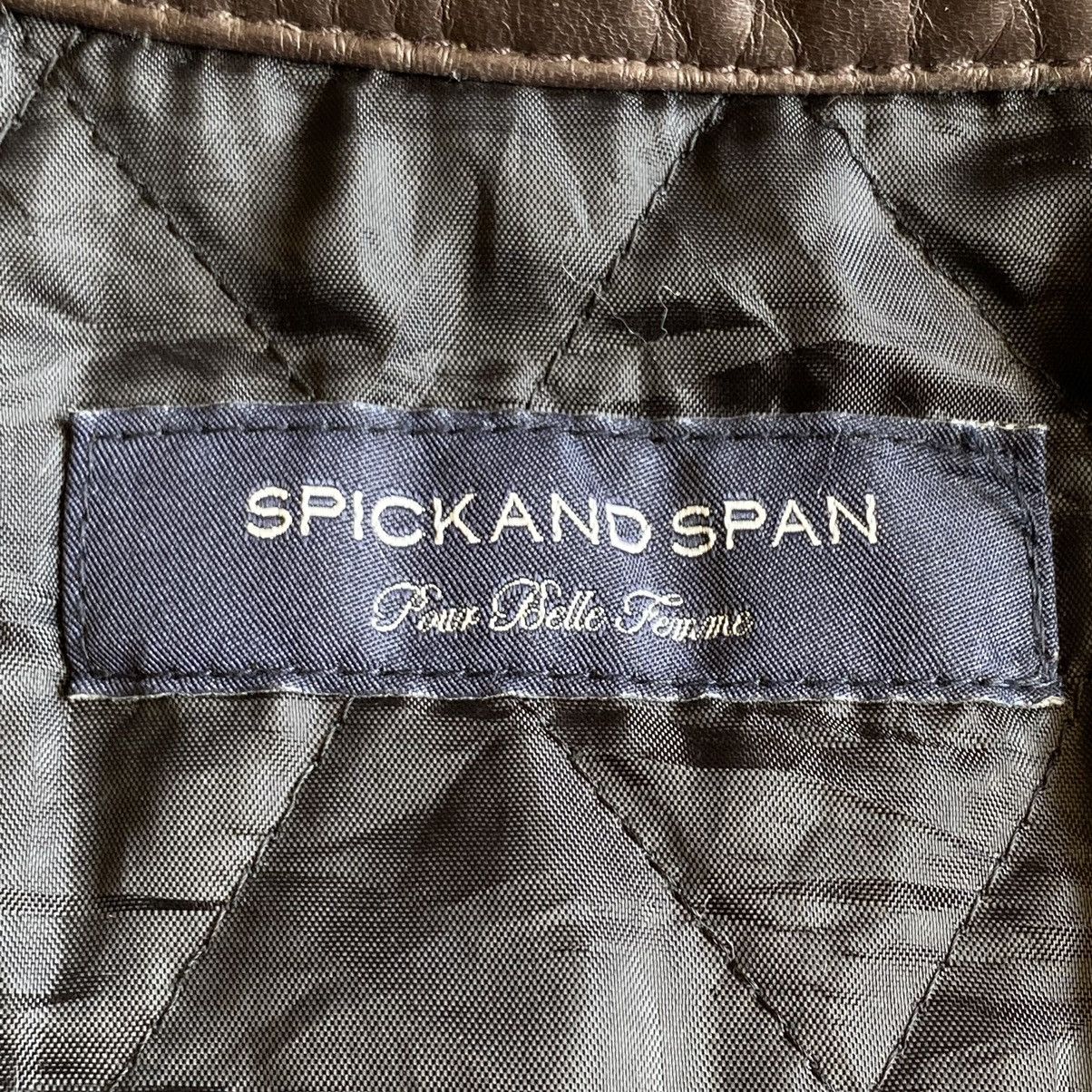 Japanese Brand Spickand Span Crop Leather Jacket Size S / US 4 / IT 40 - 12 Thumbnail