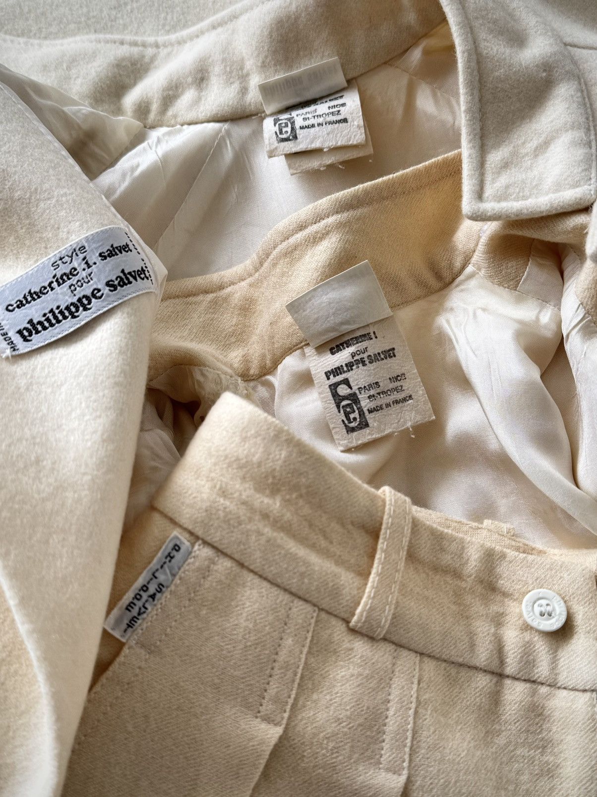 Other Archive 1970s Philippe Salvet France Women’s Wool Suit Size S / US 4 / IT 40 - 2 Thumbnail
