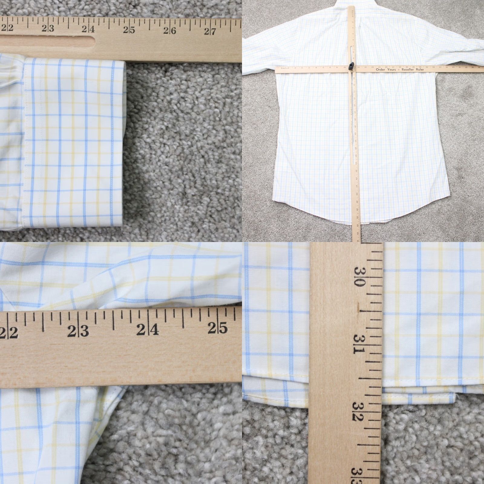 Brooks Brothers Brooks Brothers Shirt Mens 16 1/2 34/35 Yellow/Blue Regent Non-Iron Cotton L/S Striped Dress Shirt Mens Size US XL / EU 56 / 4 - 8 Thumbnail