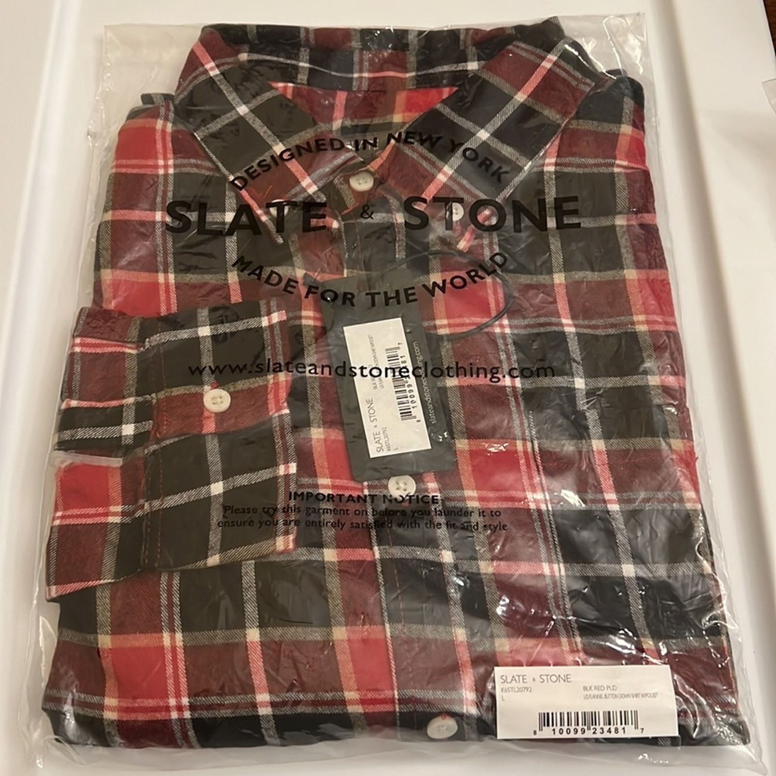 Slate & Stone Slate & Stone Flannel Long Sleeve Shirt Size L Size US L / EU 52-54 / 3 - 4 Thumbnail