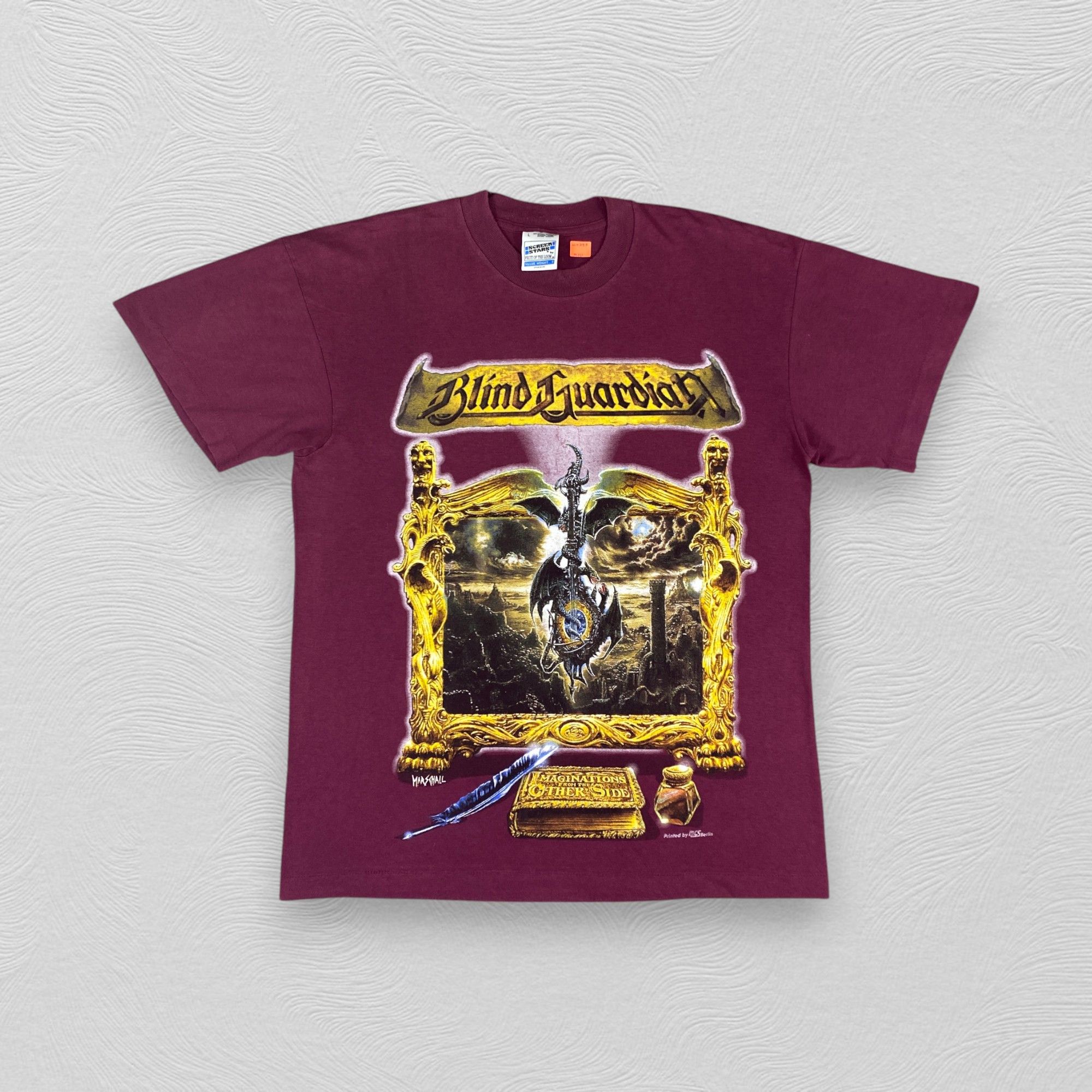 Band Tees Vintage 90s Blind Guardian Metal Rock Band T-Shirt - M011 Size US L / EU 52-54 / 3 - 1 Thumbnail