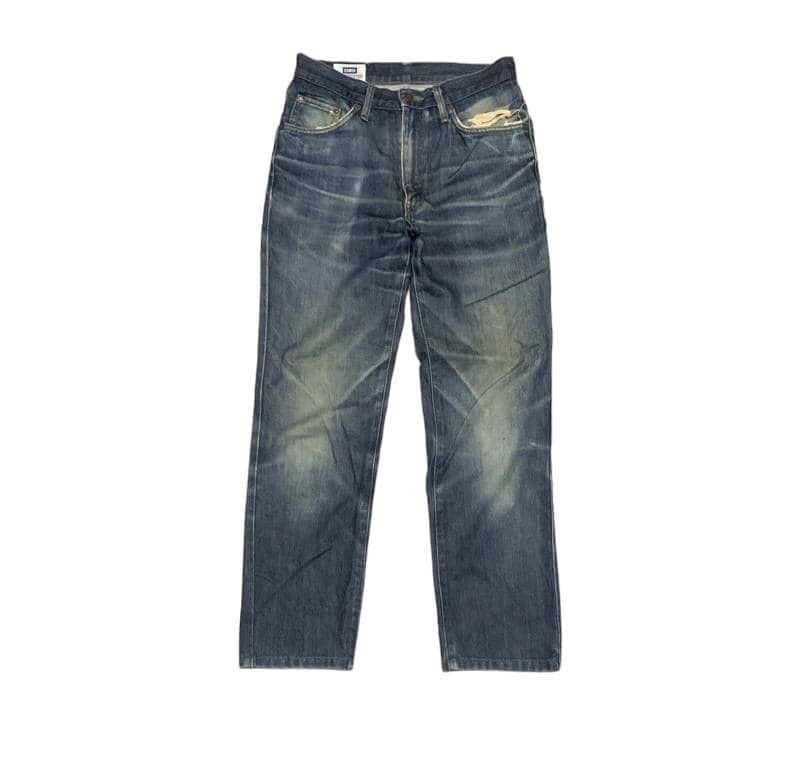 Edwin Vintage Edwin 402 Faded Blue Jeans Distressed Size US 29 - 1 Thumbnail