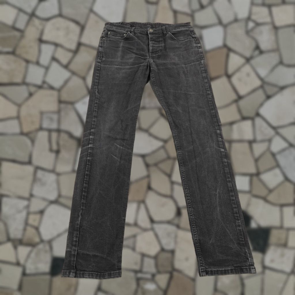 Ksubi VINTAGE Ksubi Jeans Mens 33x30 Slim Fit Black Denim Punk Rock Hip Hop Buttons Zip Size US 31 - 1 Thumbnail