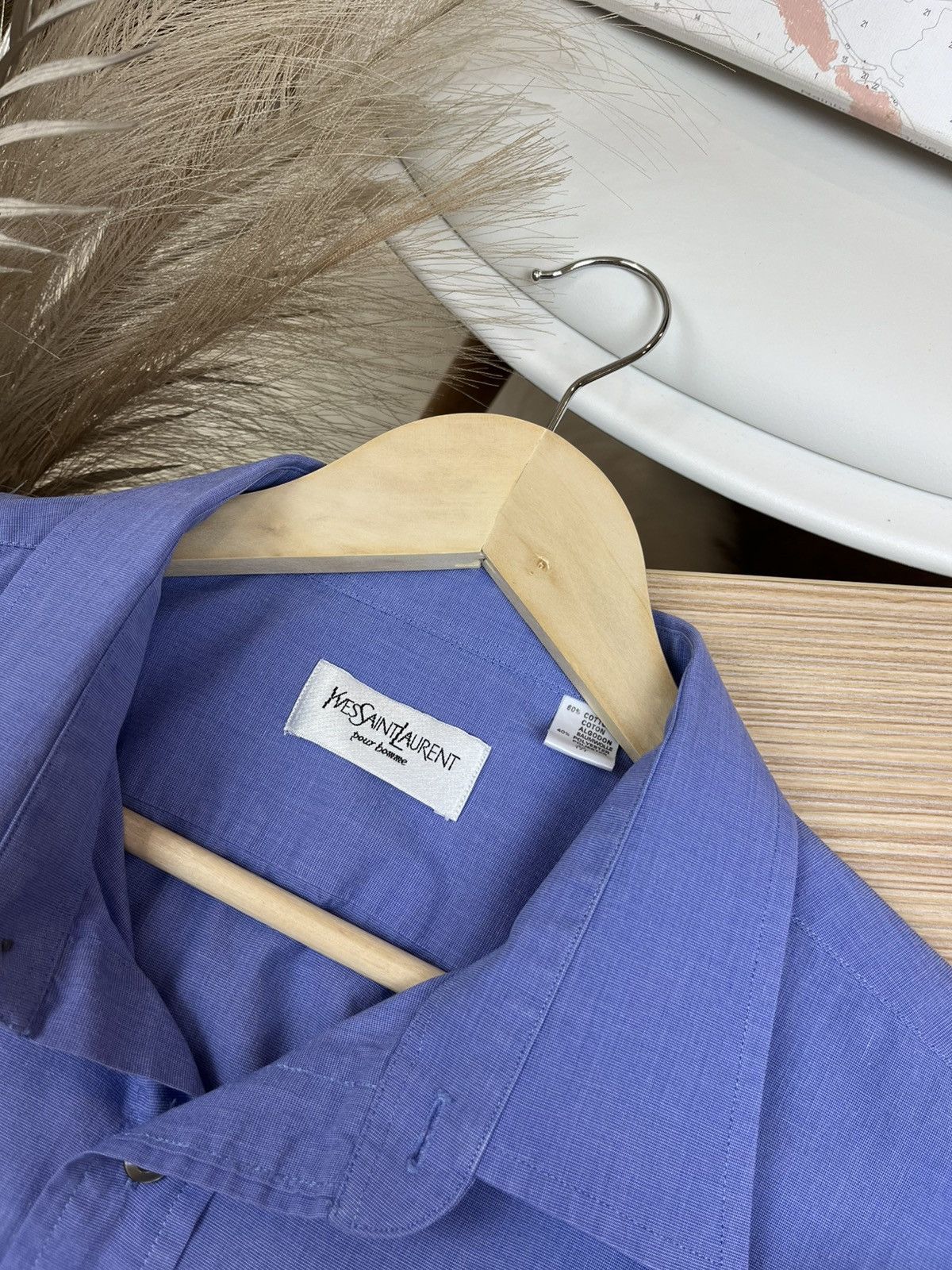 Vintage × Yves Saint Laurent Very crazy Vintage YSL Shirt Size US XL / EU 56 / 4 - 4 Thumbnail