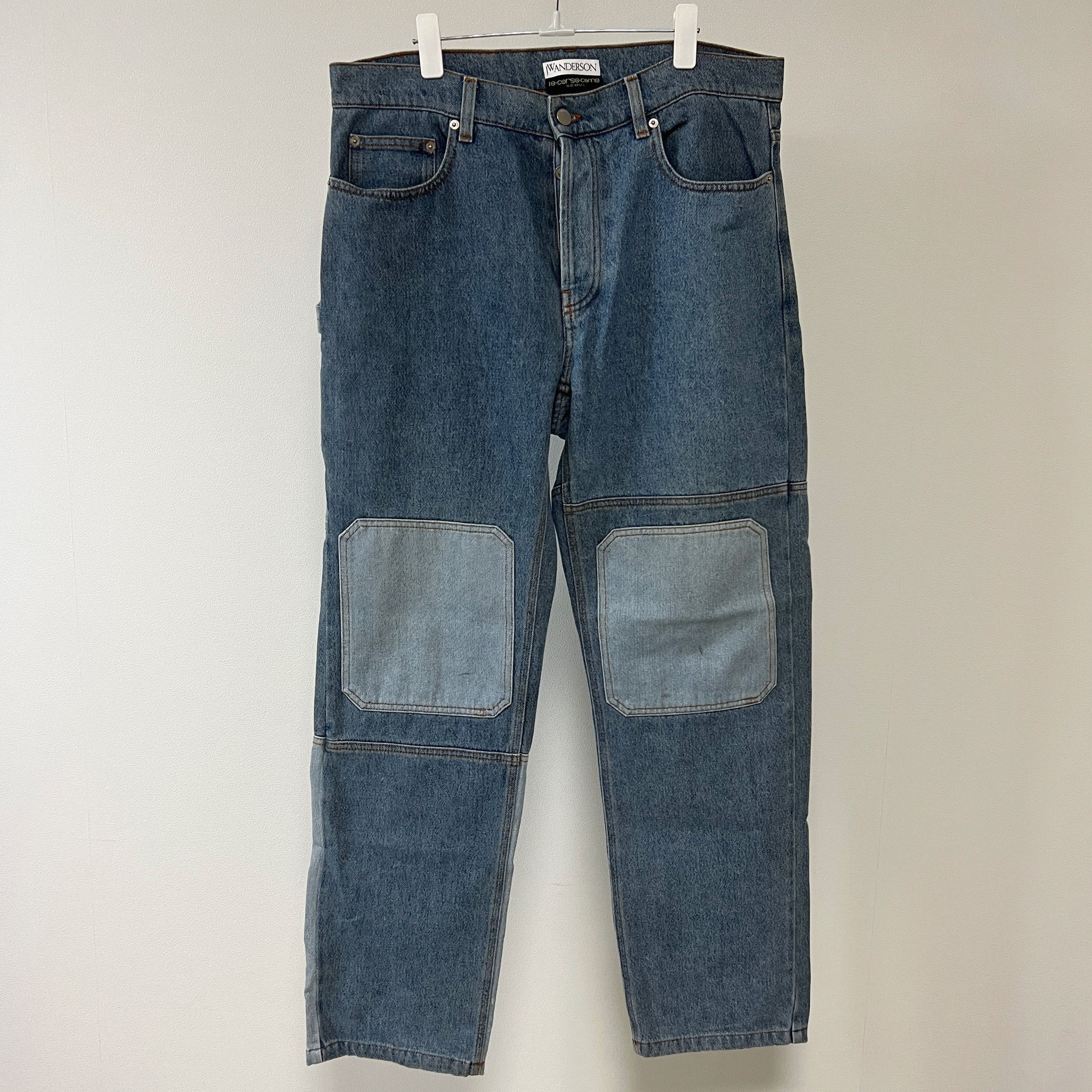 JW Anderson JW Anderson Blue Patchwork Workwear Jeans Size US 34 / EU 50 - 2 Thumbnail