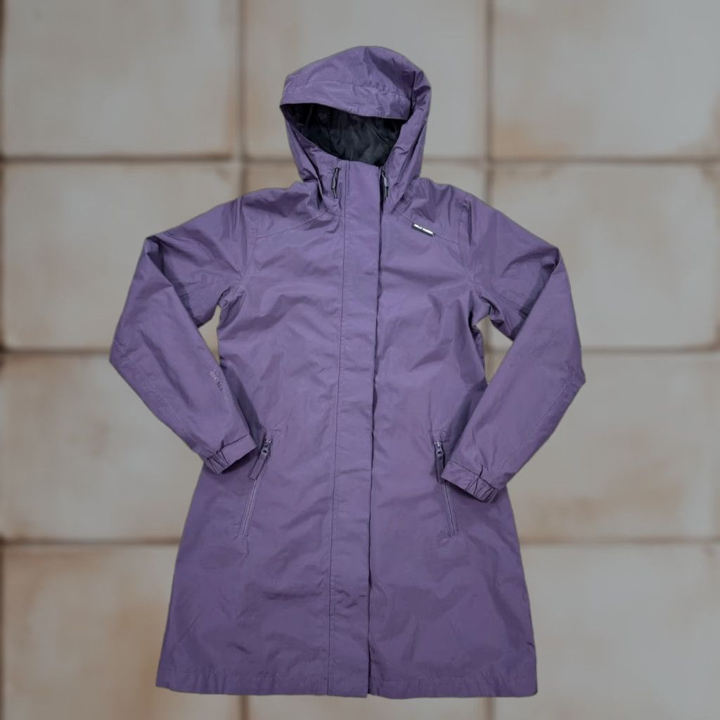 VINTAGE Helly Hansen Jacket Women’s Small Purple Fleece Lined Water Resistant Outdoors