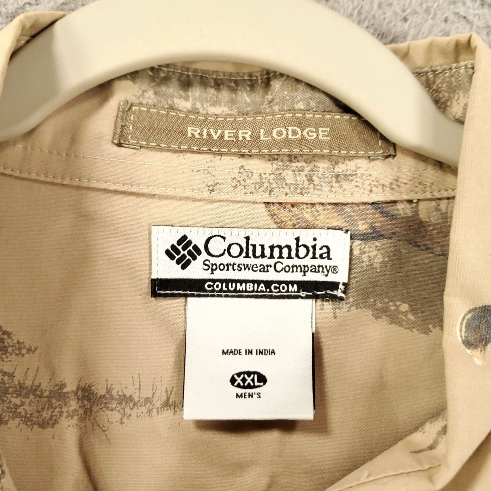 Vintage Columbia River Lodge Shirt Mens XXL Beige Pheasant Graphic Print Button-Up Collared Long Sleeve Size US XXL / EU 58 / 5 - 7 Thumbnail