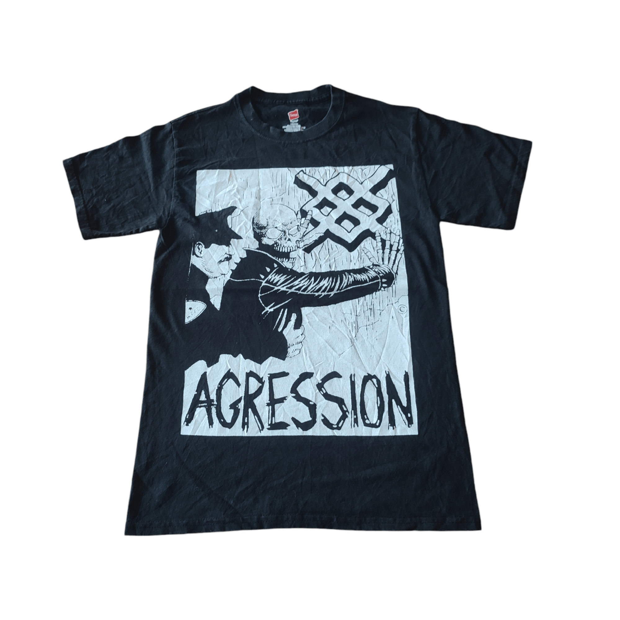 Band Tees × Vintage AGRESSION T SHIRT Size US S / EU 44-46 / 1 - 1 Thumbnail
