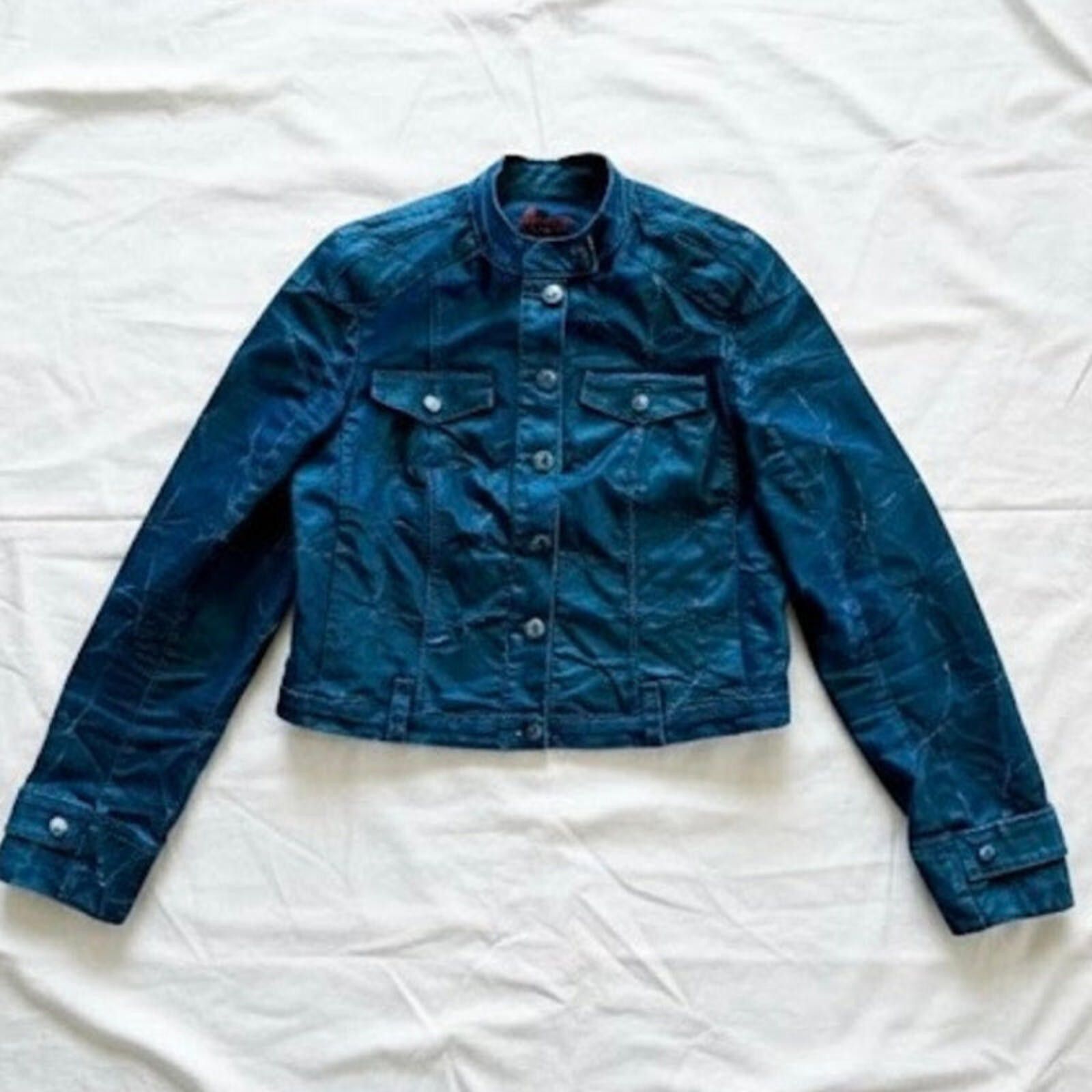 Other Aventures des Toiles Distressed Blue Denim Jacket Womens M Size M / US 6-8 / IT 42-44 - 1 Thumbnail