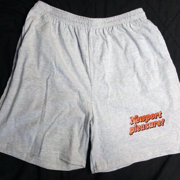 Hanes Deadstock Vintage 90s Newport Pleasure! Neon Sweat Shorts Size US 32 / EU 48 - 2 Thumbnail