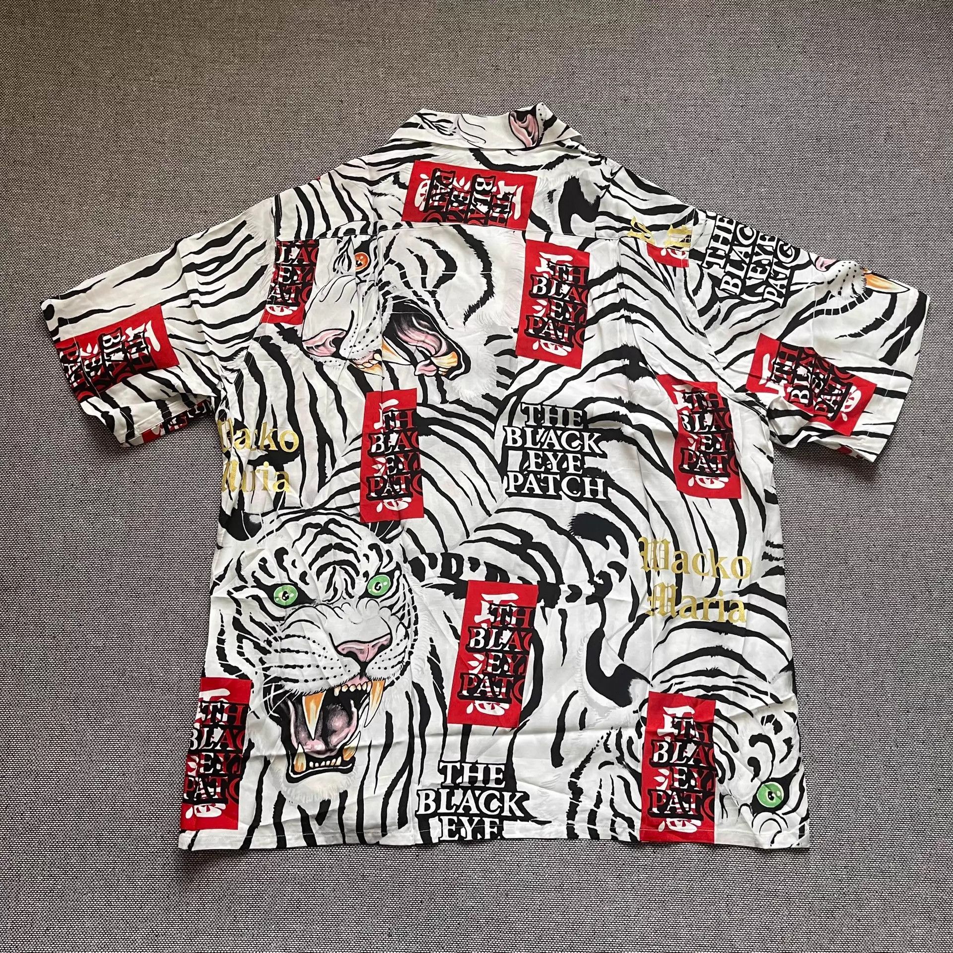 Wacko Maria Wacko Maria x TL x TBEP White Tiger Hawaiian Shirt Size US M / EU 48-50 / 2 - 2 Thumbnail