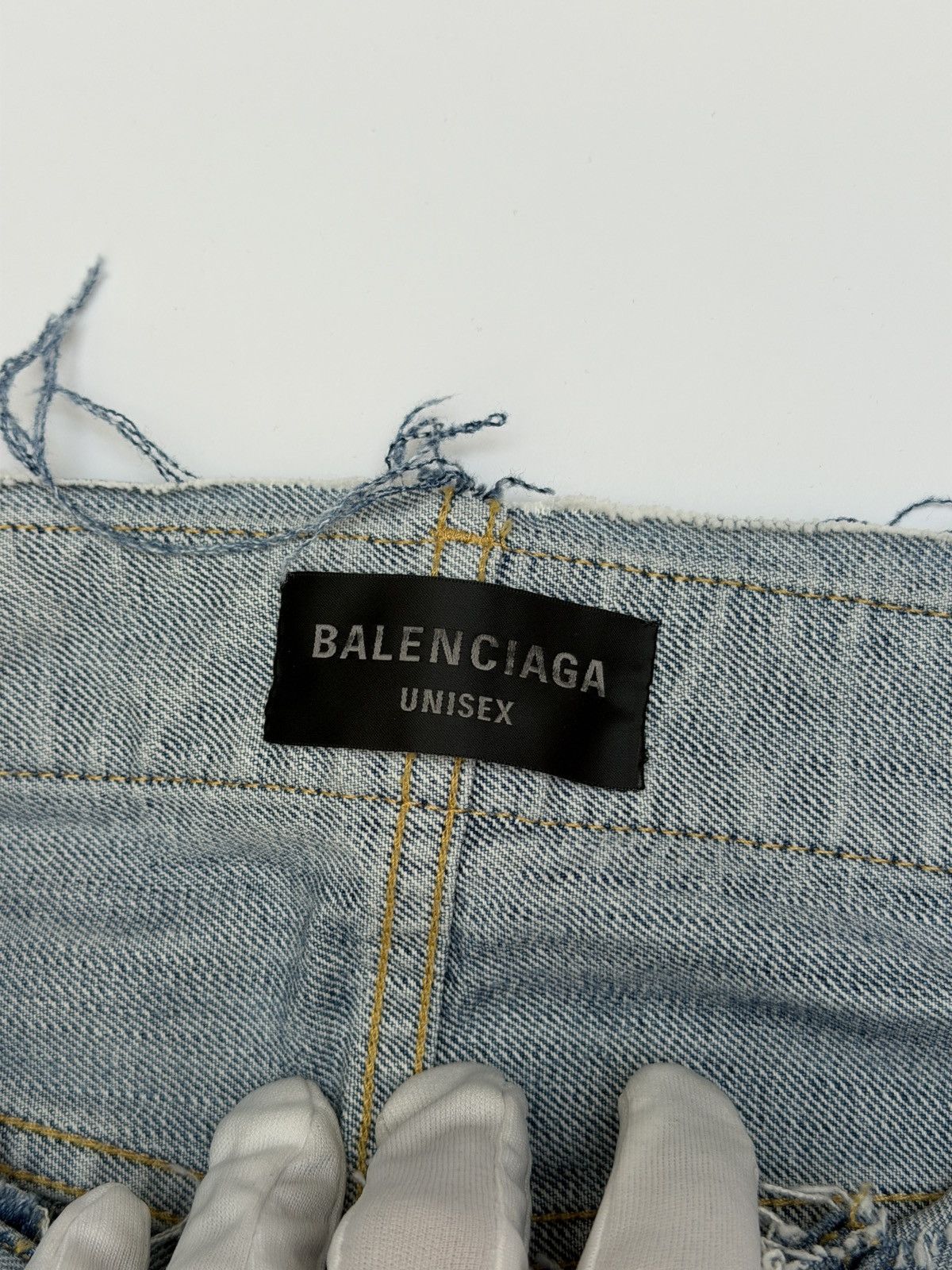Balenciaga Balenciaga Low Waist Reworked WaistBand Denim Pants Size US 28 / EU 44 - 10 Thumbnail