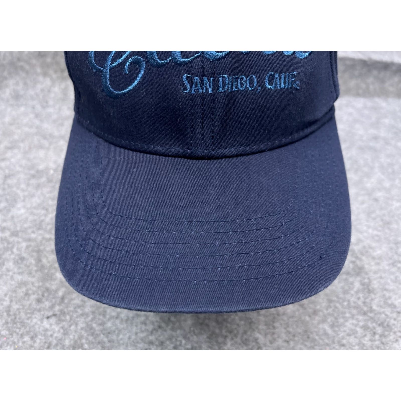 Vintage Electra Hat Cap Baseball Unisex Adults M Blue Cotton Spandex Twill Stretch Lightweight Casual 90s Beach Theme Mens Women Size ONE SIZE - 3 Thumbnail