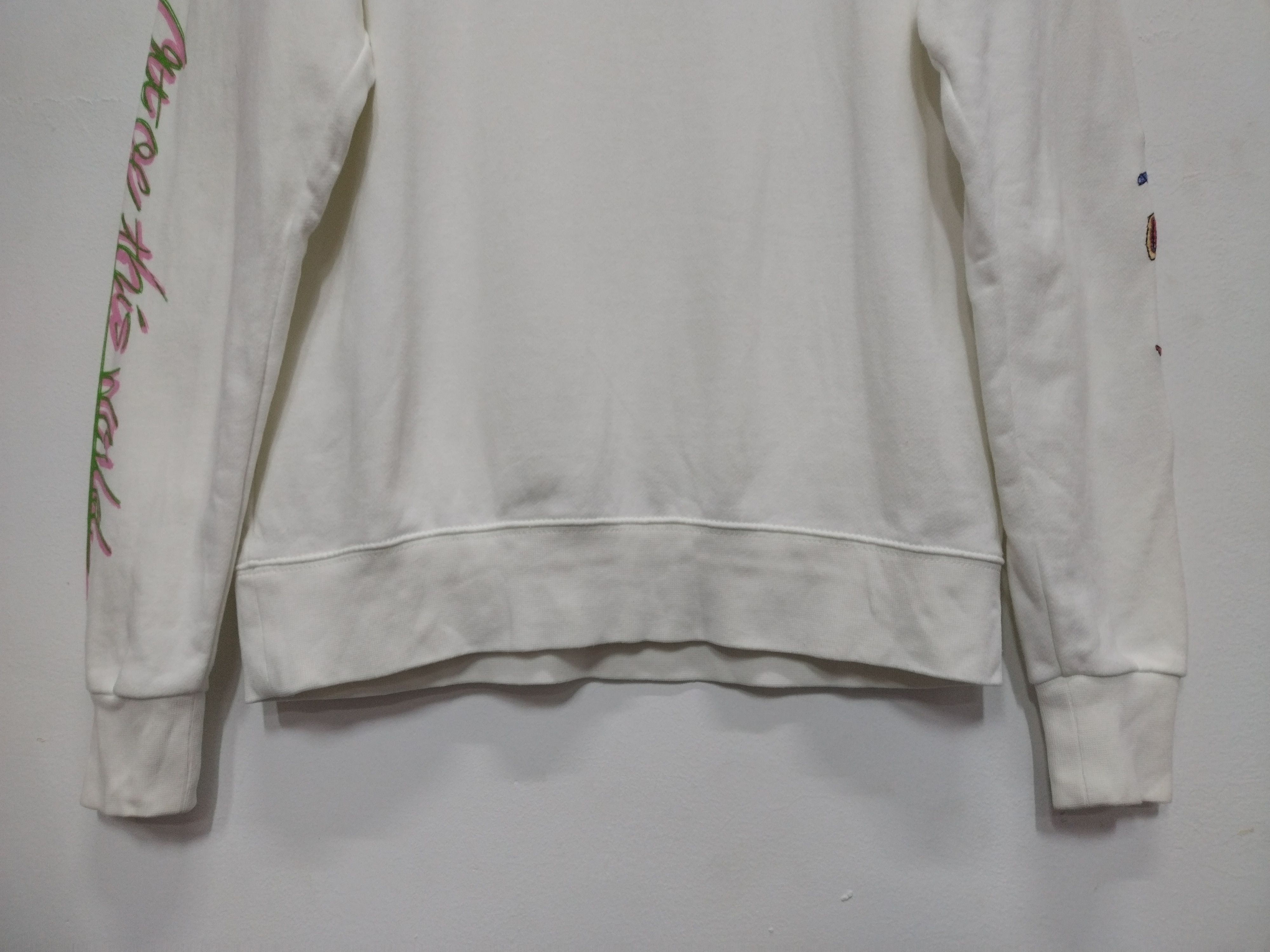 Japanese Brand Awesome Left Alone embroidered crewneck sweatshirt Size US L / EU 52-54 / 3 - 10 Thumbnail