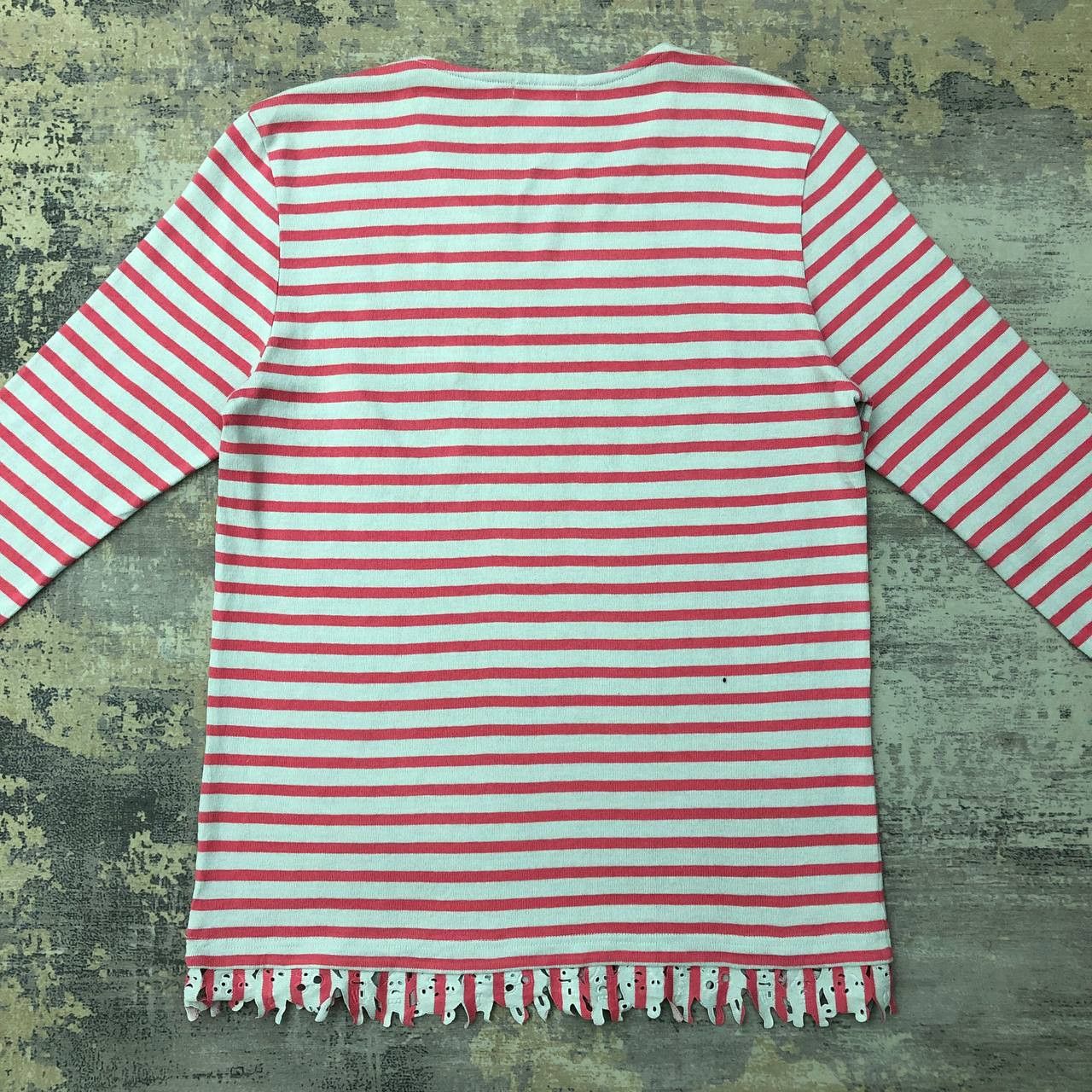Issey Miyake × Ne-Net T218 NE-NET BY ISSEY STRIPED TEE Size L / US 10 / IT 46 - 3 Thumbnail