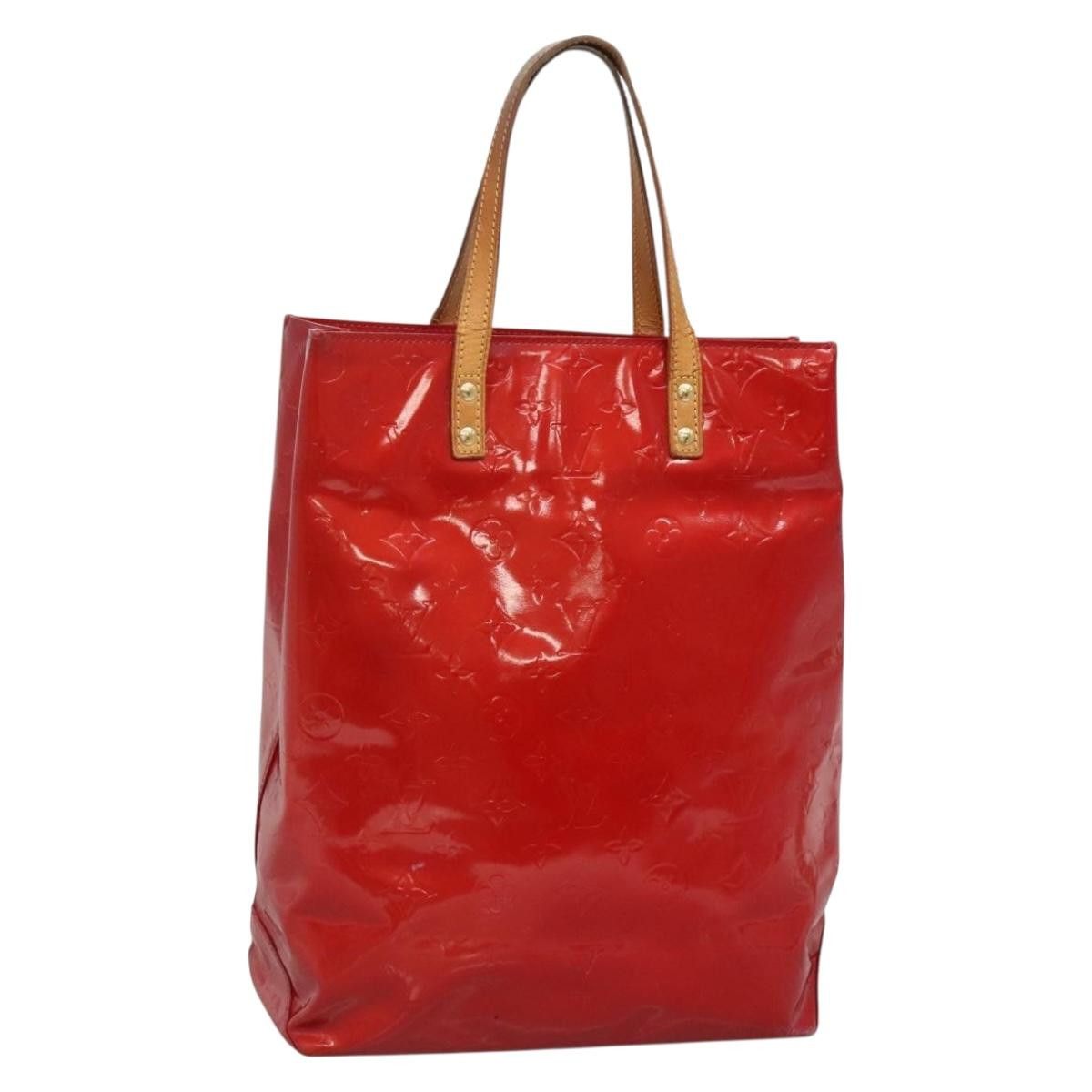 Louis Vuitton LOUIS VUITTON Monogram Vernis Reade MM Hand Bag Red Rouge Size ONE SIZE - 1 Thumbnail