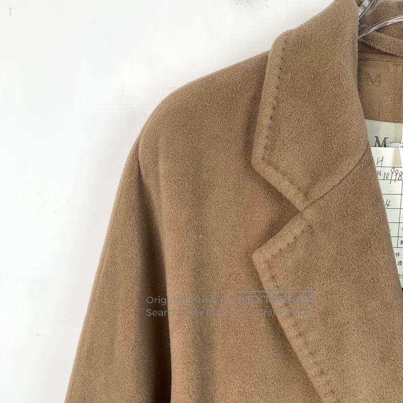 Max Mara Max Mara Brown Woolen Collar Double Breasted Coat Size S / US 4 / IT 40 - 3 Thumbnail