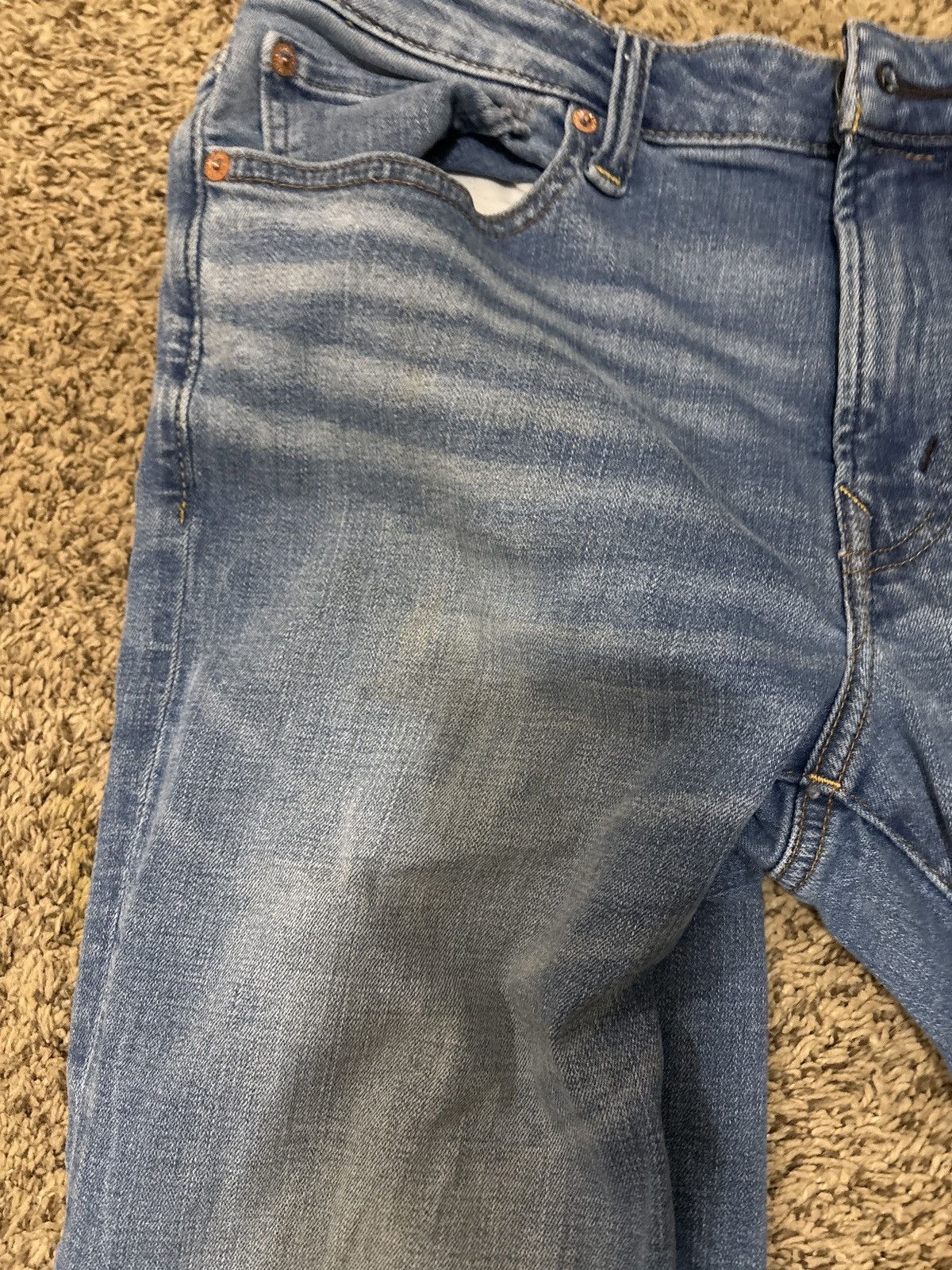 American Eagle Outfitters American Eagle Original Straight Jeans, Light Blue Size US 32 / EU 48 - 7 Thumbnail