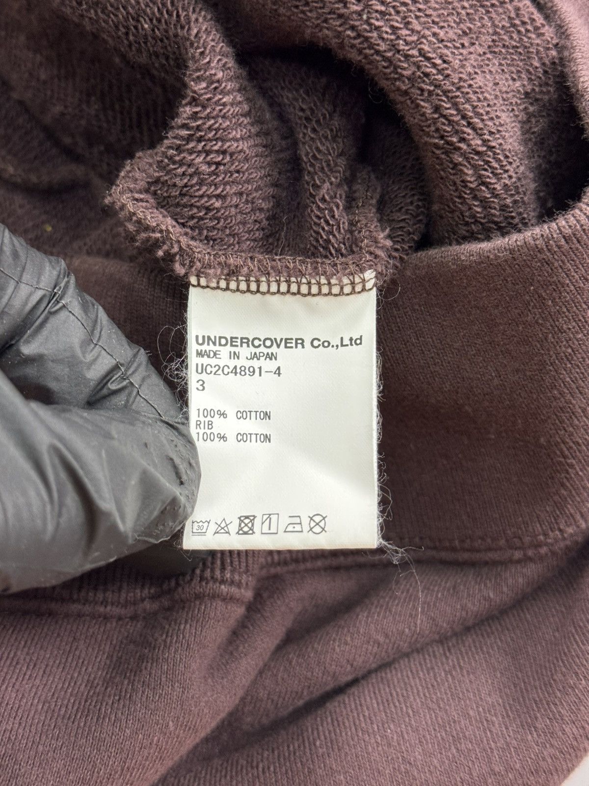 Undercover Fw24 Undercover Tolno Slogan Sweatshirt(Burg/L) Size US L / EU 52-54 / 3 - 7 Thumbnail