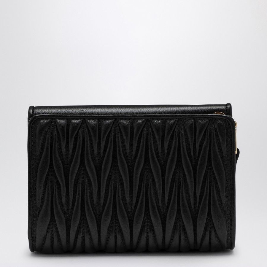 Miu Miu o1d2blof0924 Size: OS / Leather Wallet in Black Size ONE SIZE - 3 Thumbnail