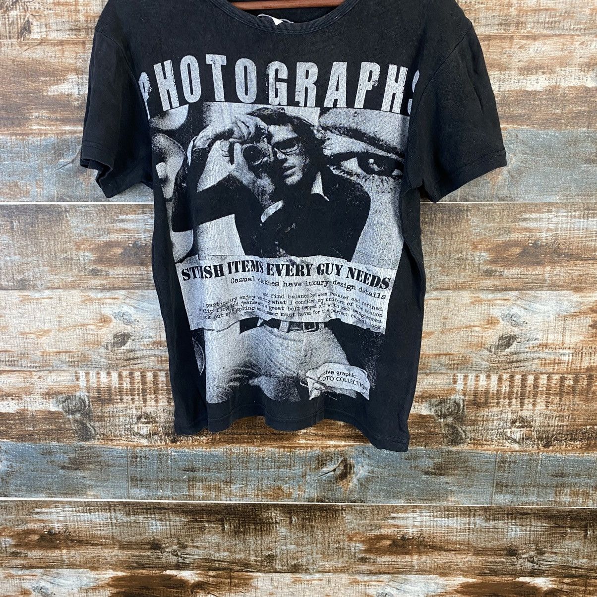 Vintage DL Japanese Brand Black T-Shirt #C1182 Size M / US 6-8 / IT 42-44 - 3 Thumbnail