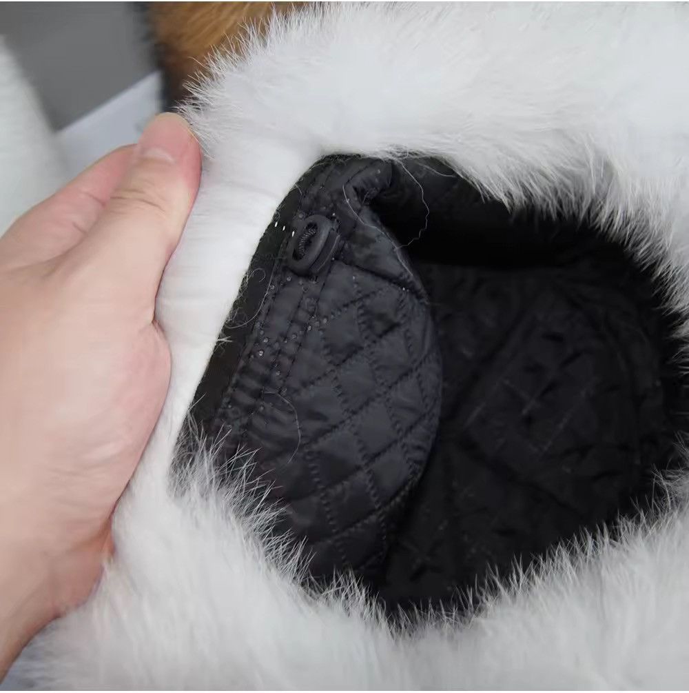Designer × Vintage Y2k Retro Vintage Style Natural Fur Winter Hat Size ONE SIZE - 5 Thumbnail
