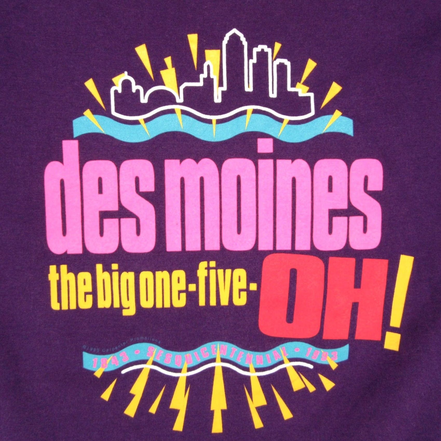 Vintage VINTAGE 1993 DES MOINES IOWA CITY SKYLINE T-Shirt SMALL/MEDIUM 80s 90s Men Size US S / EU 44-46 / 1 - 3 Thumbnail