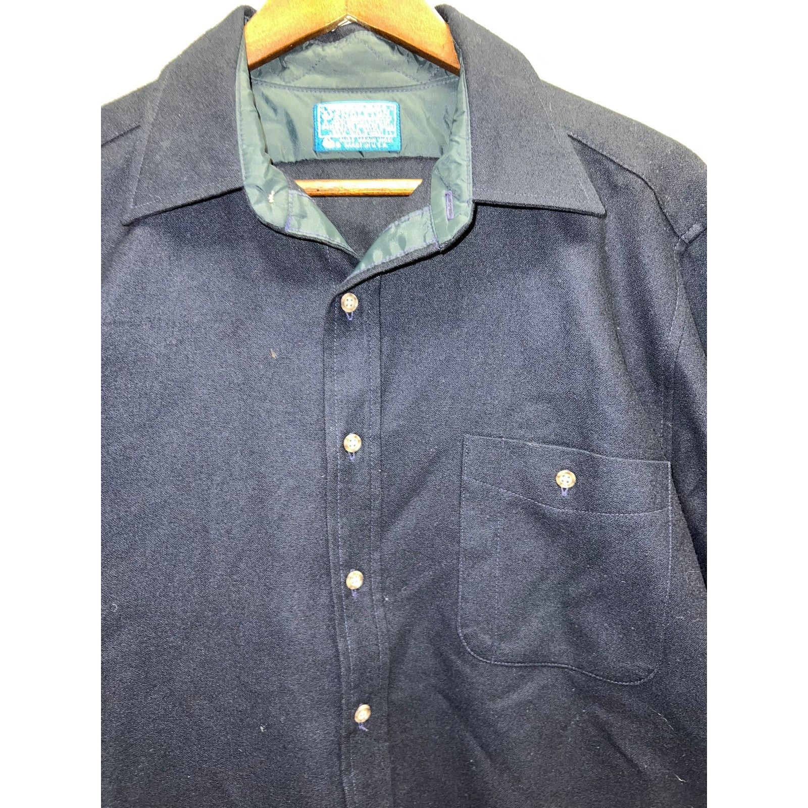 Pendleton Vintage Pendleton Blue Board Shirt Flannel 100% Wool 60s L Size US L / EU 52-54 / 3 - 3 Thumbnail