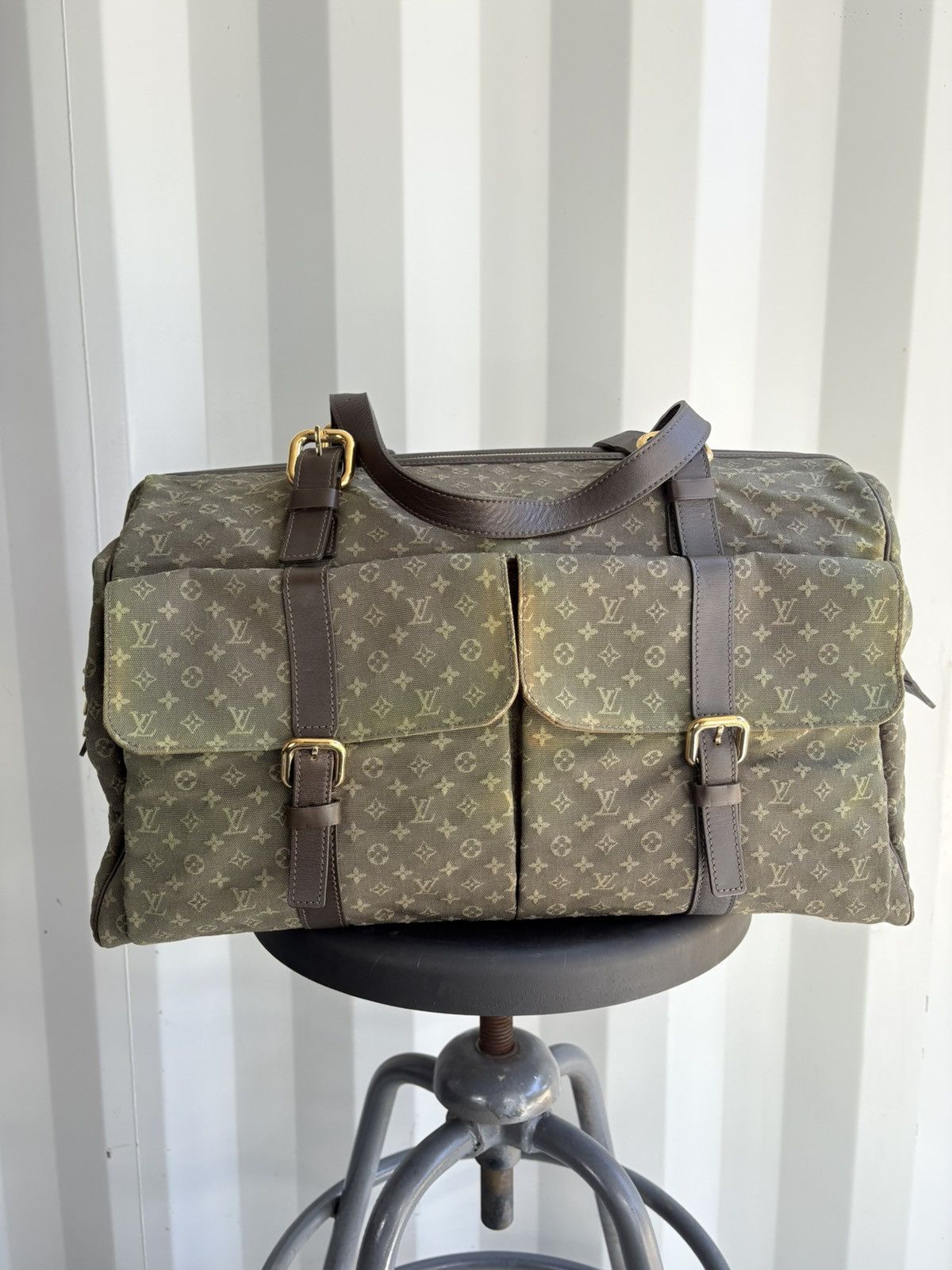 Louis Vuitton Louis Vuitton Mini Lin Monogram Duffle Bag Size ONE SIZE - 1 Thumbnail