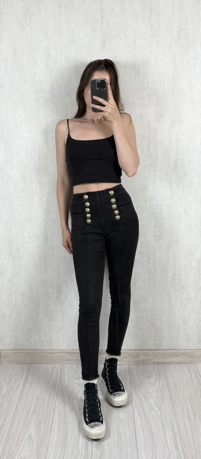 Balmain Balmain Paris Women’s Gold Buttons Denim Jeans Pants Size 36 Size 26" / US 2 / IT 38 - 1 Thumbnail
