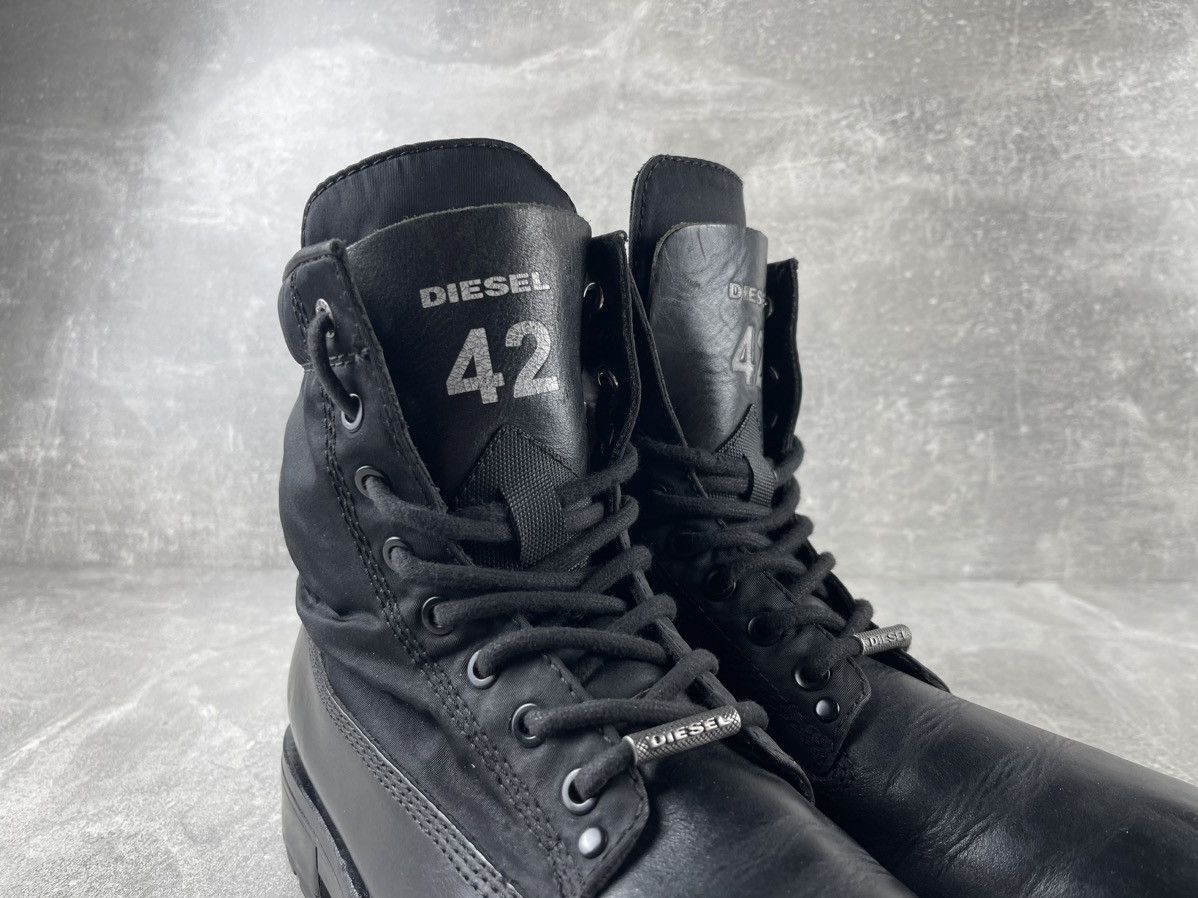 Diesel Diesel D Thrupper DBBZ AVANT GARDE Leather Combat Boots Size US 9 / EU 42 - 4 Thumbnail