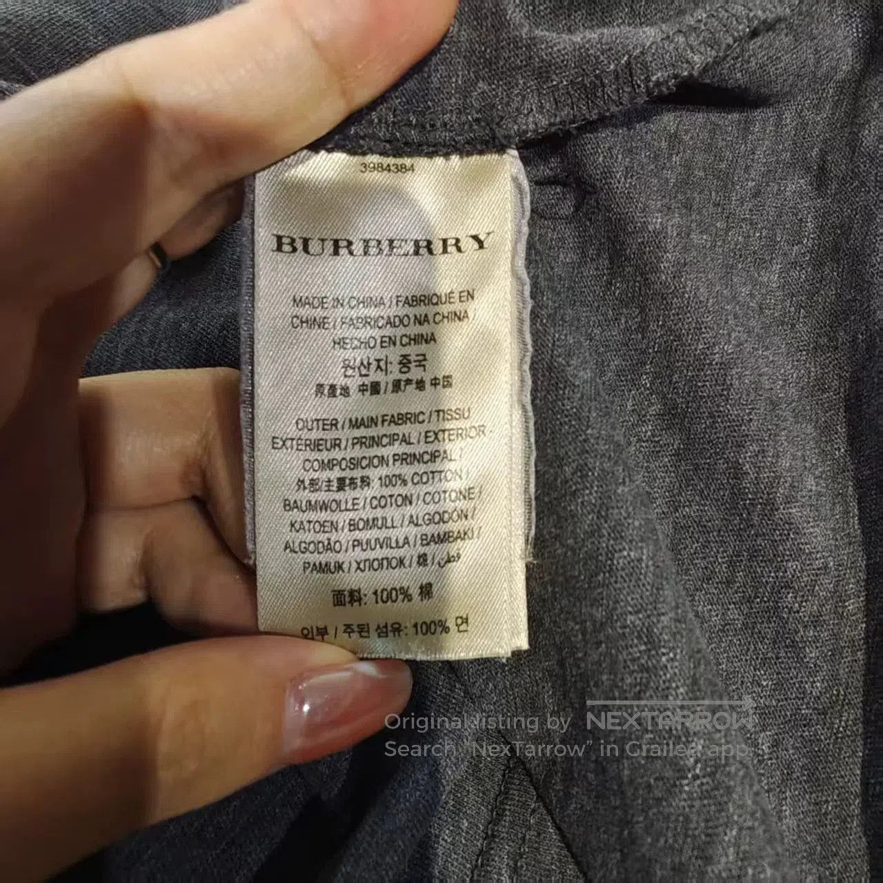 Burberry burberry long sleeve crew neck shirt. Size US L / EU 52-54 / 3 - 6 Thumbnail