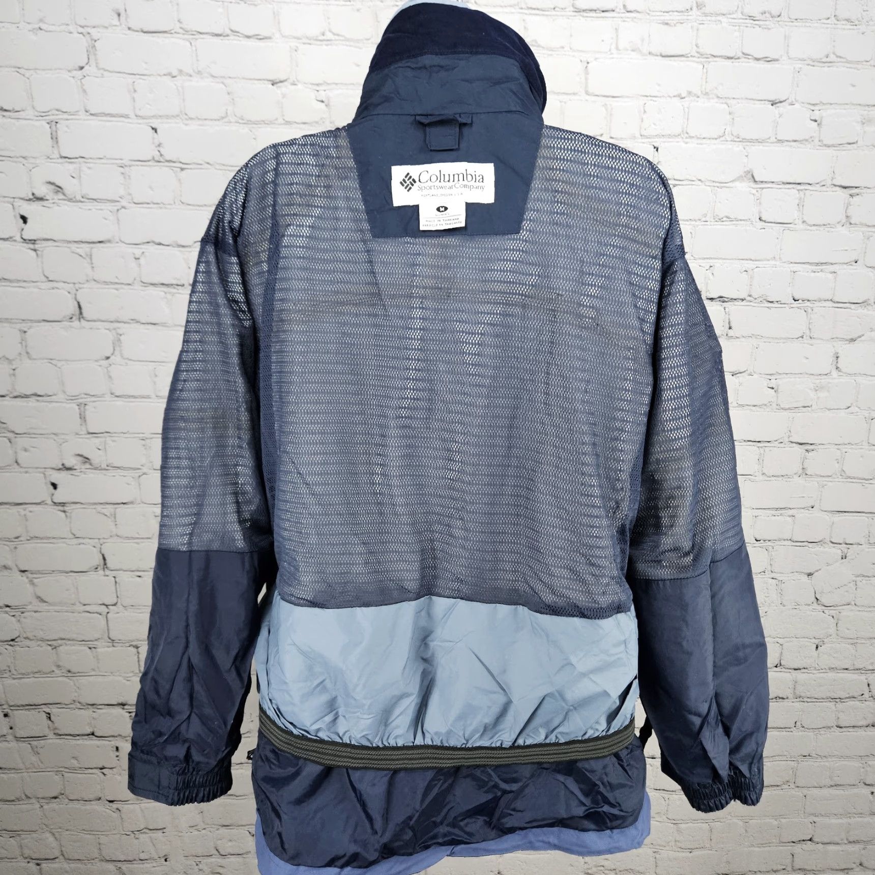 Doublet Columbia Jacket Medium Blue Titanium Omni Tech Waterproof Breathable Double Zip Size M / US 6-8 / IT 42-44 - 6 Thumbnail