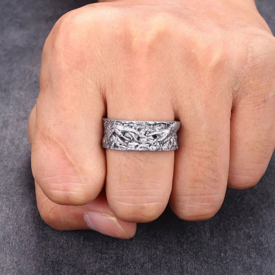 Vintage Retro Holding Hands Engraved Handmade Mens Rings Grailed