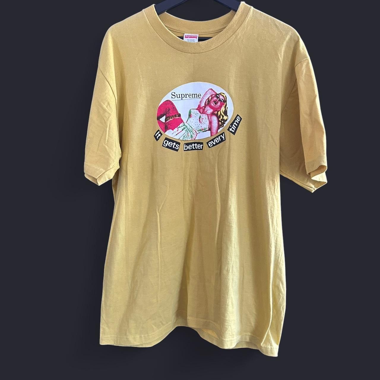 Supreme Supreme “ it gets better every time” yellow t shirt Size US L / EU 52-54 / 3 - 1 Thumbnail