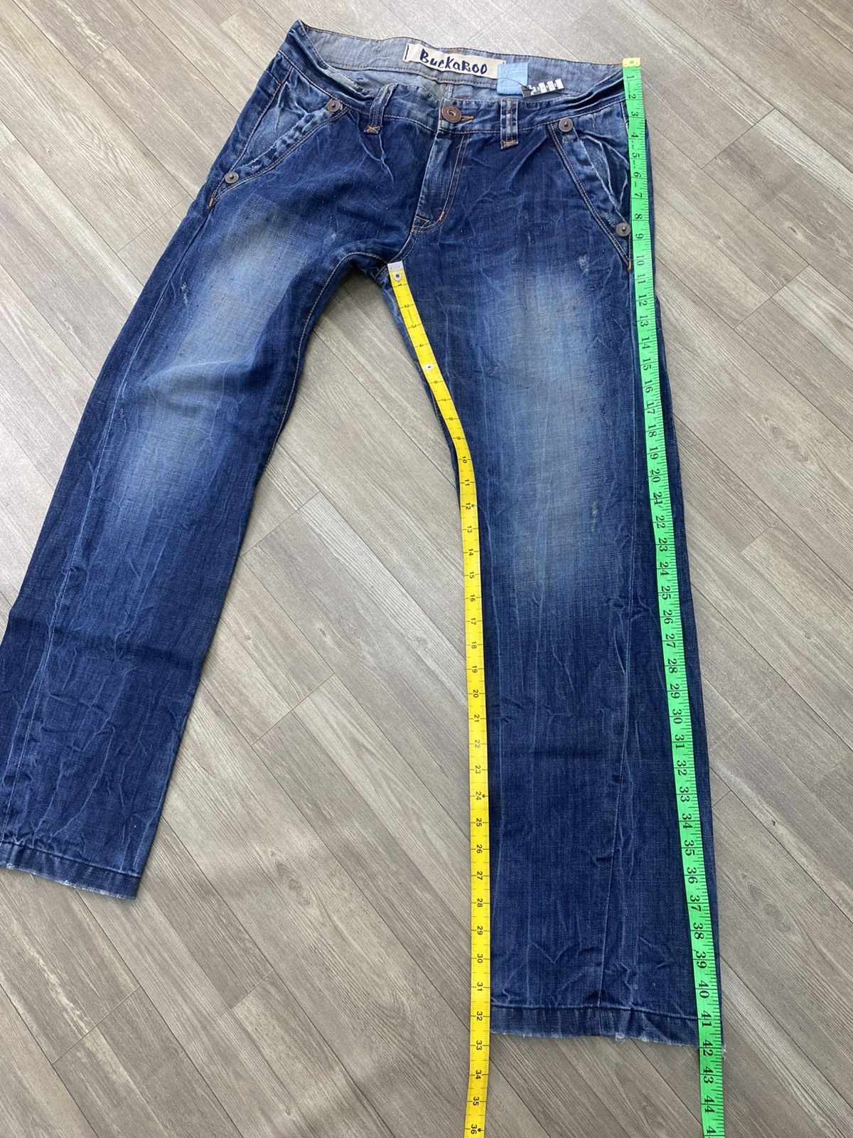 If Six Was Nine 2000s Buckaroo Distressed Faded Lgb Punk Style Baggy Jeans Size US 34 / EU 50 - 20 Thumbnail
