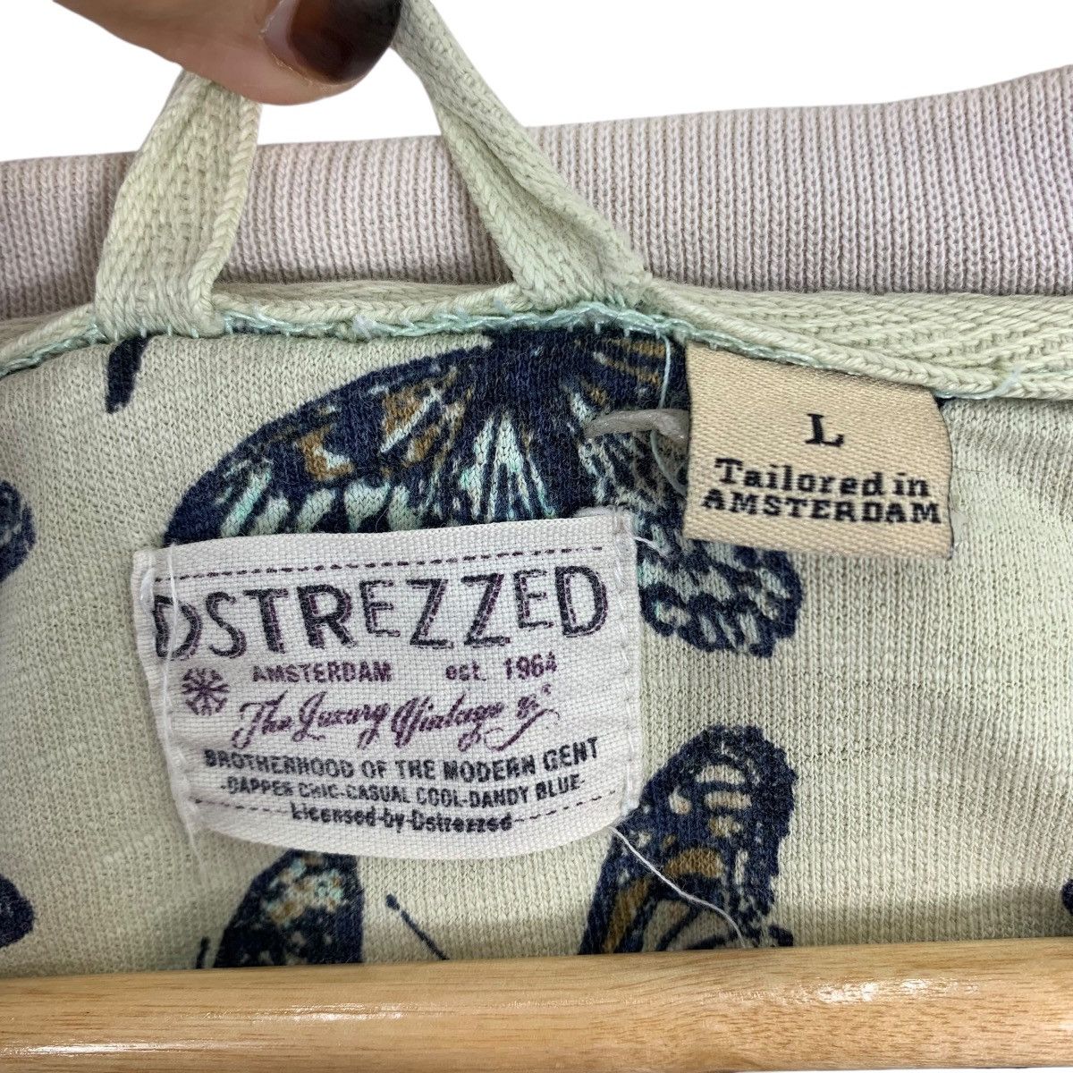 Vintage DSTREZZED Amsterdam All Over Print Butterfly Sweatshirt Size US L / EU 52-54 / 3 - 8 Thumbnail