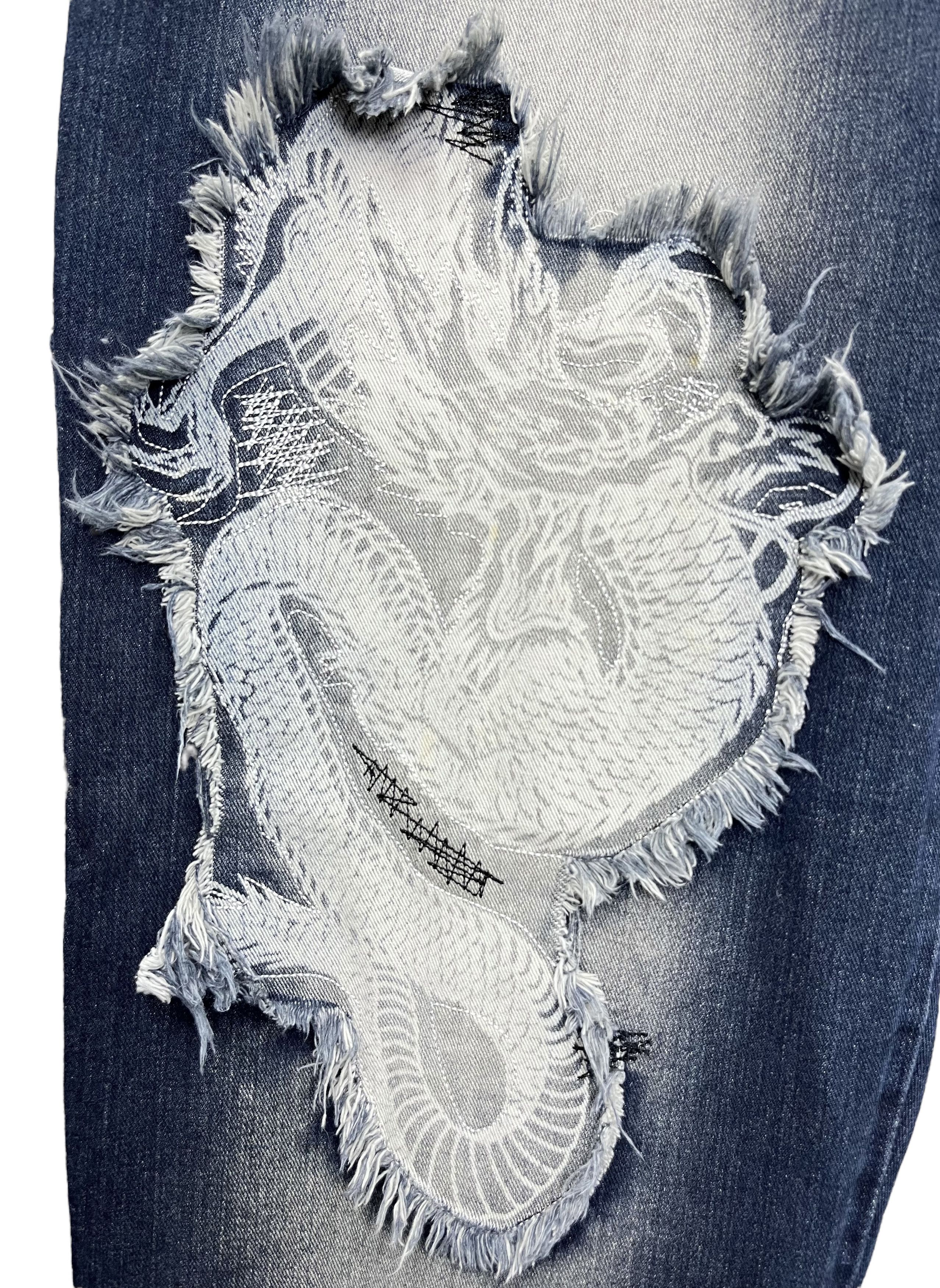 Dogtown 🔥! Vtg DOGTOWN Skateboard Iconic Dragon Baggy Hip Hop Size US 34 / EU 50 - 7 Thumbnail