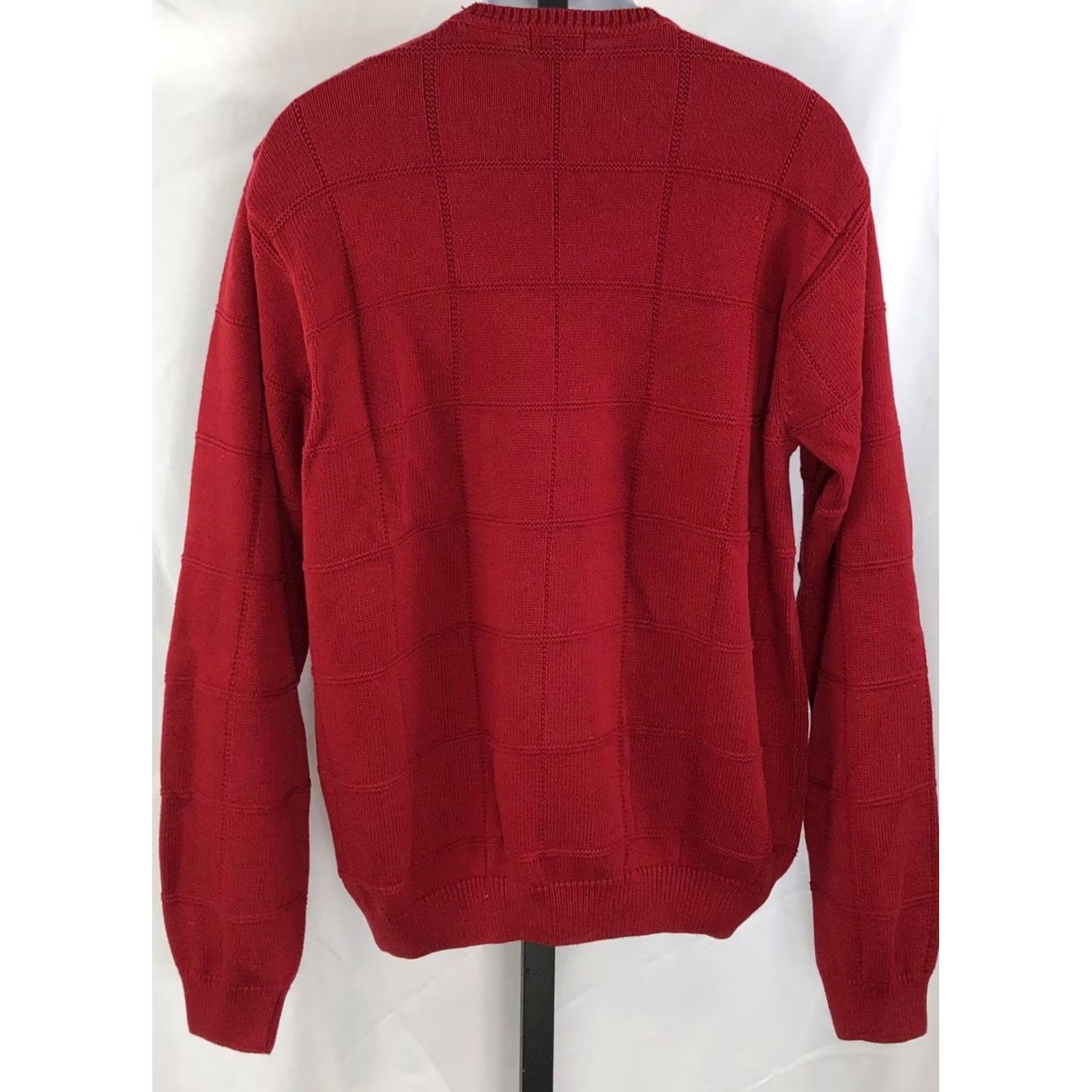 Izod Izod Sweater L Red Cotton Knit Long Sleeve Crewneck Preppy Holiday Academia Size US L / EU 52-54 / 3 - 3 Thumbnail