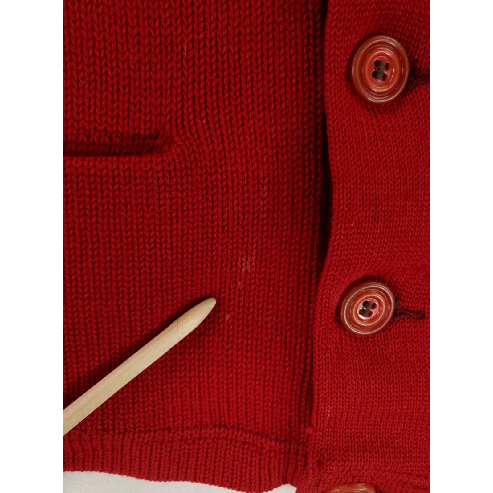 Holloway VINTAGE Burean Holloway Sweater Cardigan Wool VTG 50s 60s Red Mens XL Size US XL / EU 56 / 4 - 7 Thumbnail